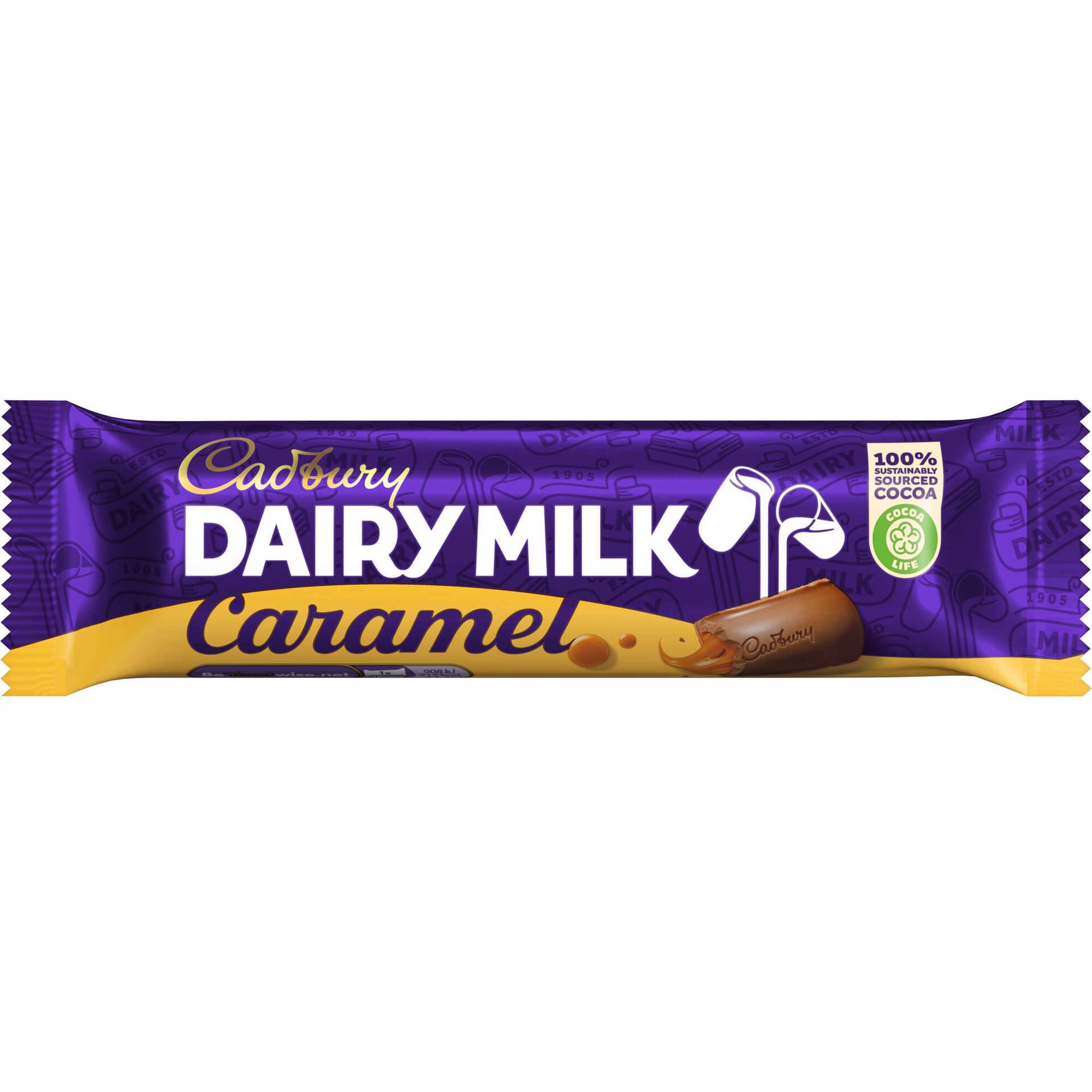 Snack de Chocolate de Leite com Caramelo Dairy Milk