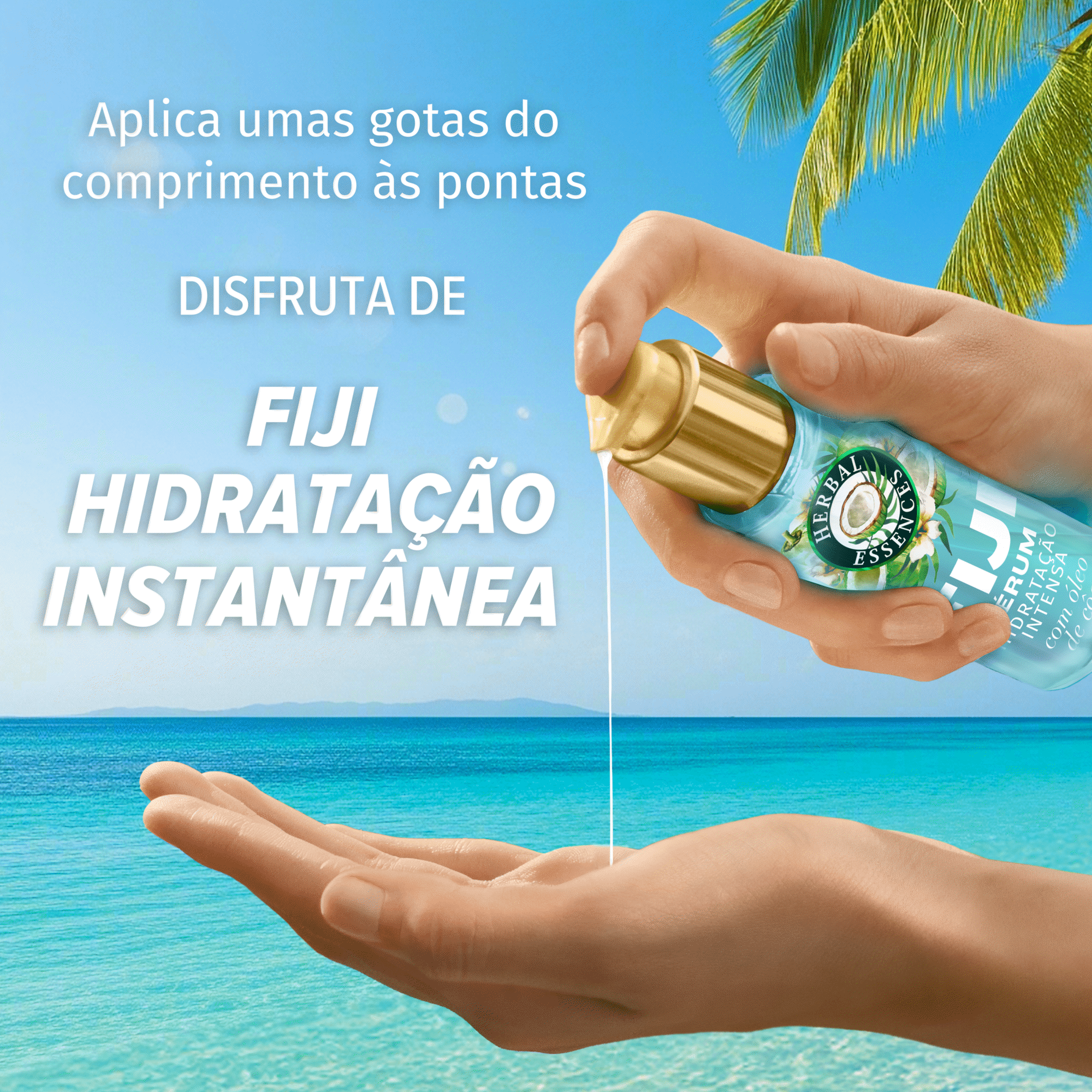 S&eacute;rum Cabelo Hidrata&ccedil;&atilde;o Leve Fiji Coco Herbal Essences