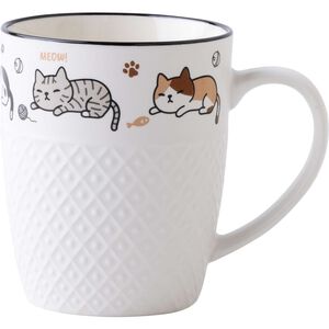 Caneca 380ml Gatos Deitados Kasa