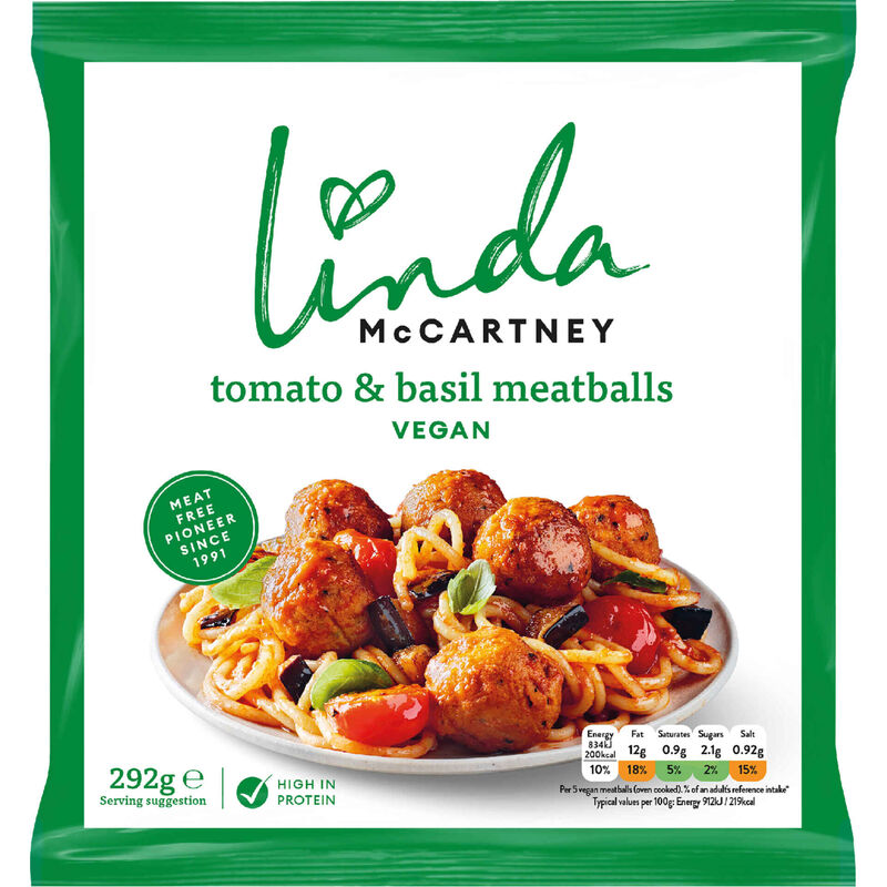 Almôndegas Vegetarianas de Tomate e Manjericão Linda McCartney