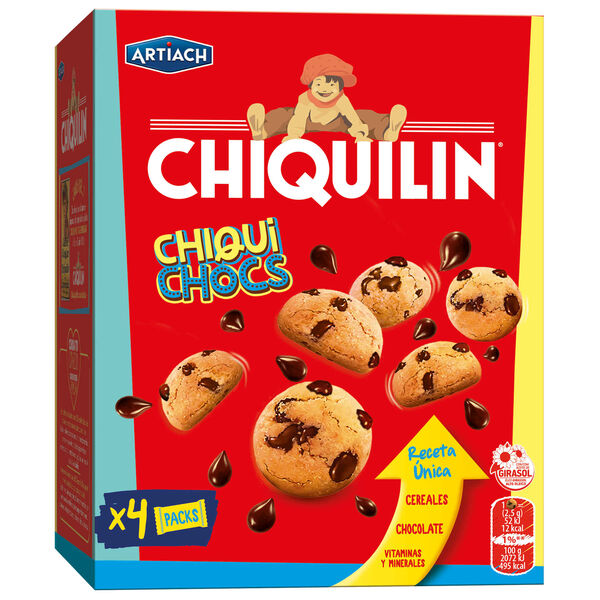 Bolachas Chiquichocs Energy Chiquilin Artiach