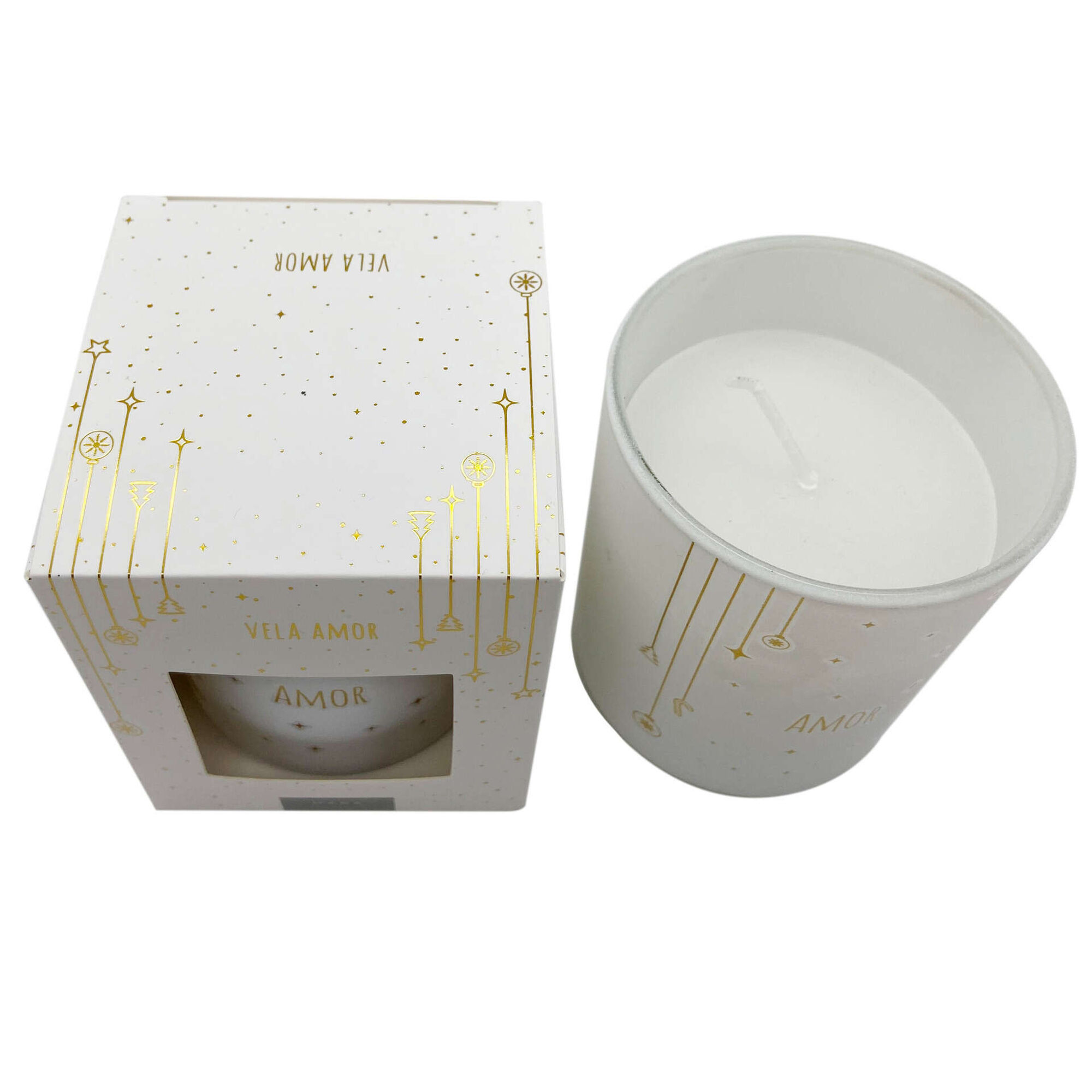 Vela em Copo 165g Branca Amor