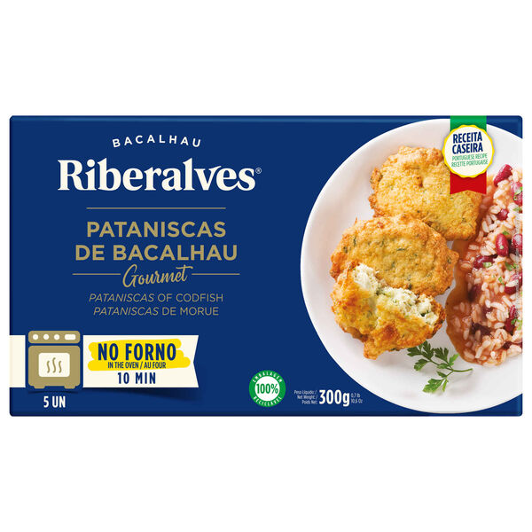Pataniscas de Bacalhau para Forno Riberalves