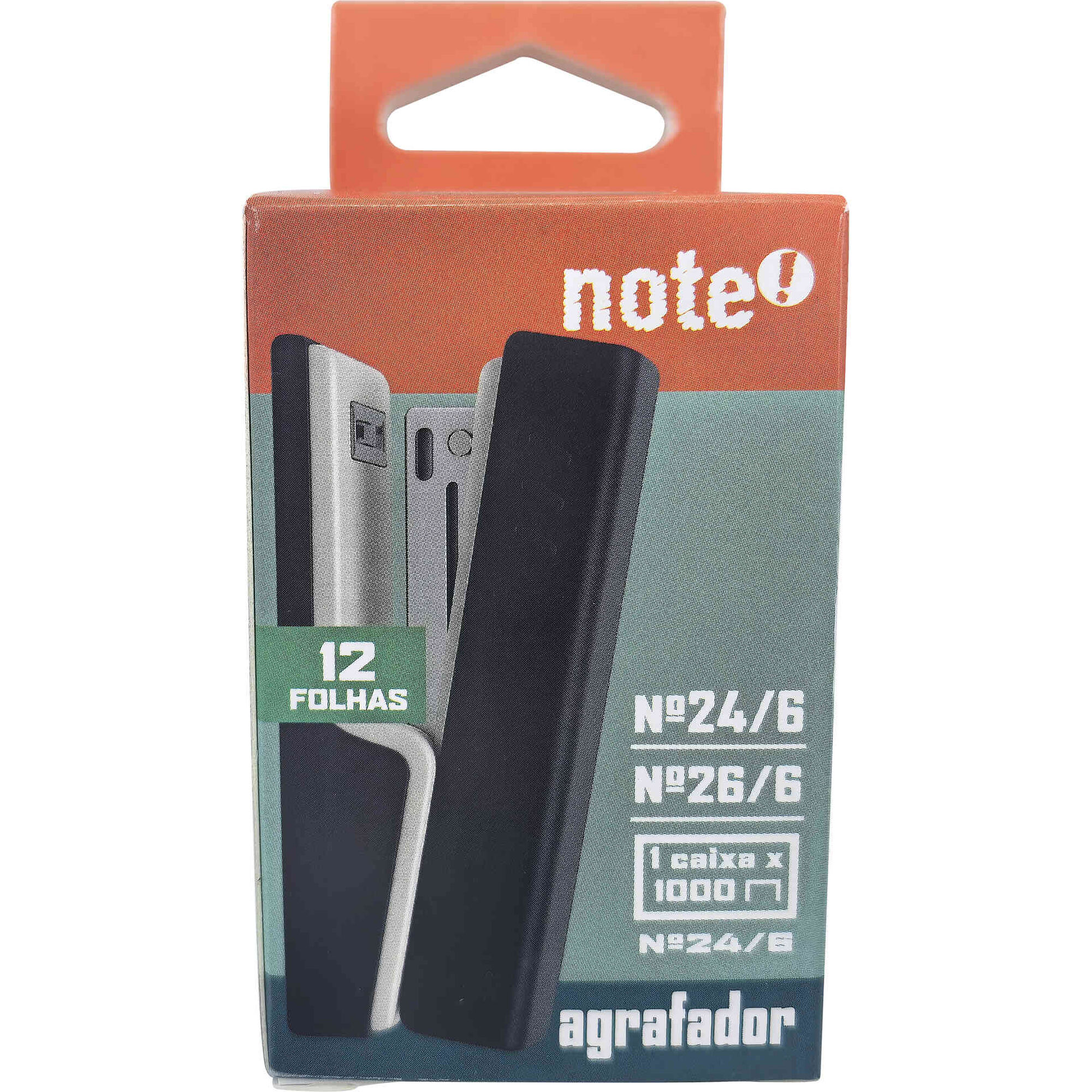 Agrafador Pequeno para 12 Folhas Note!