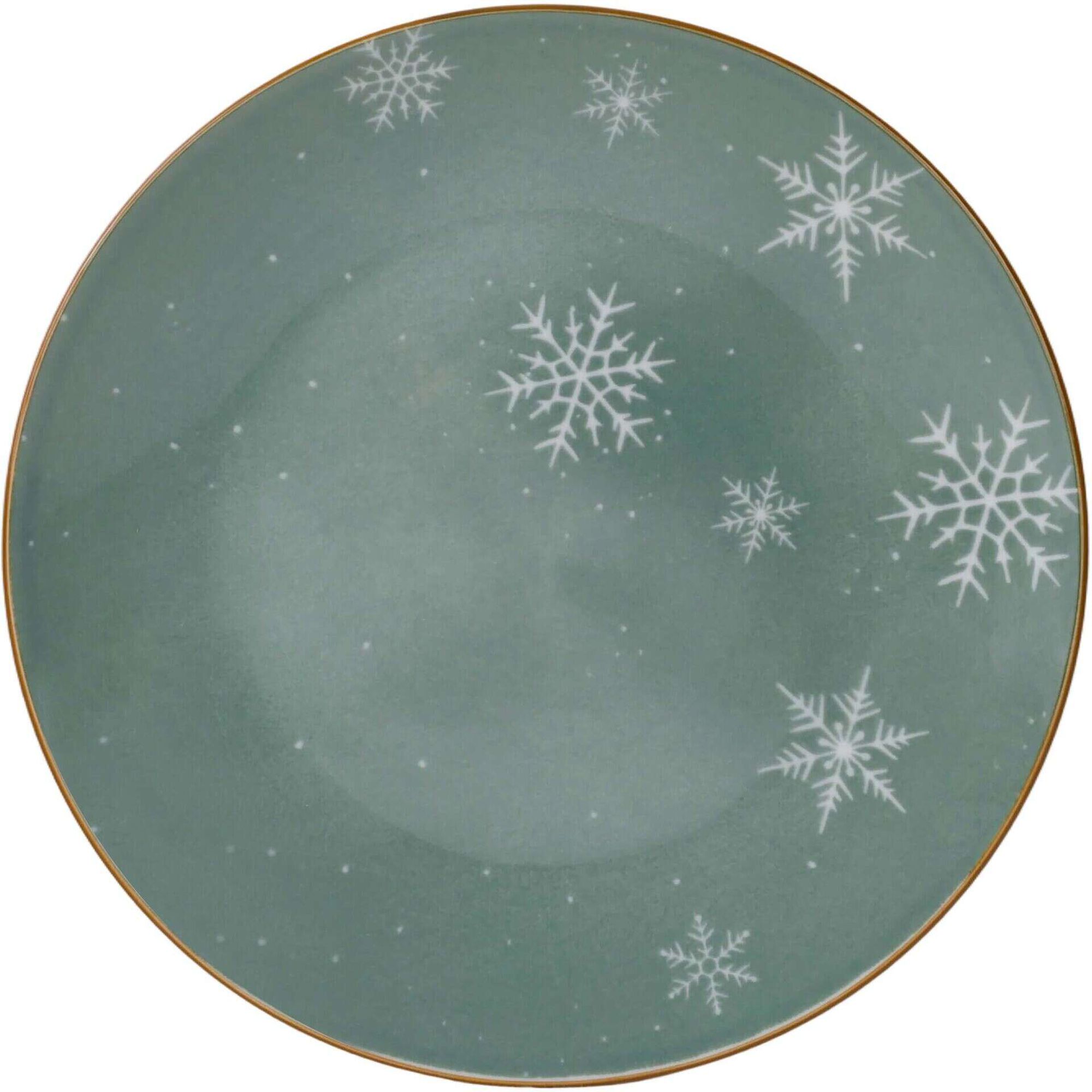 Servi&ccedil;o 6 Pessoas Porcelana &Aacute;rvore Verde Kasa