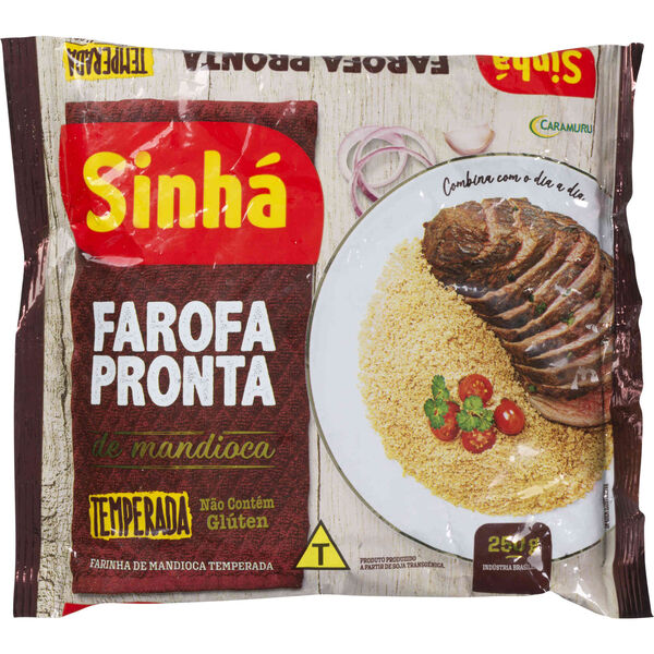 Farofa Pronta de Mandioca sem Glúten Sinhá