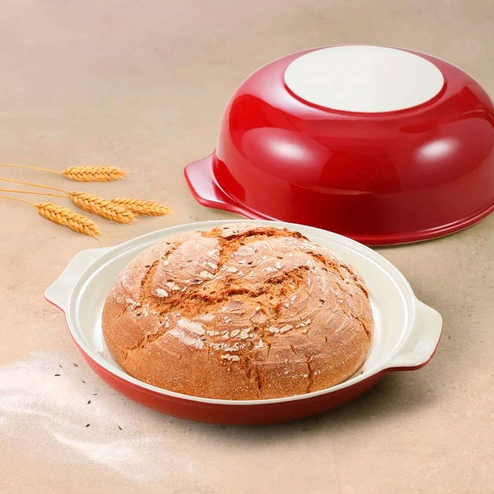 Forma Cer&acirc;mica Redonda para P&atilde;o Del&iacute;cia Tescoma