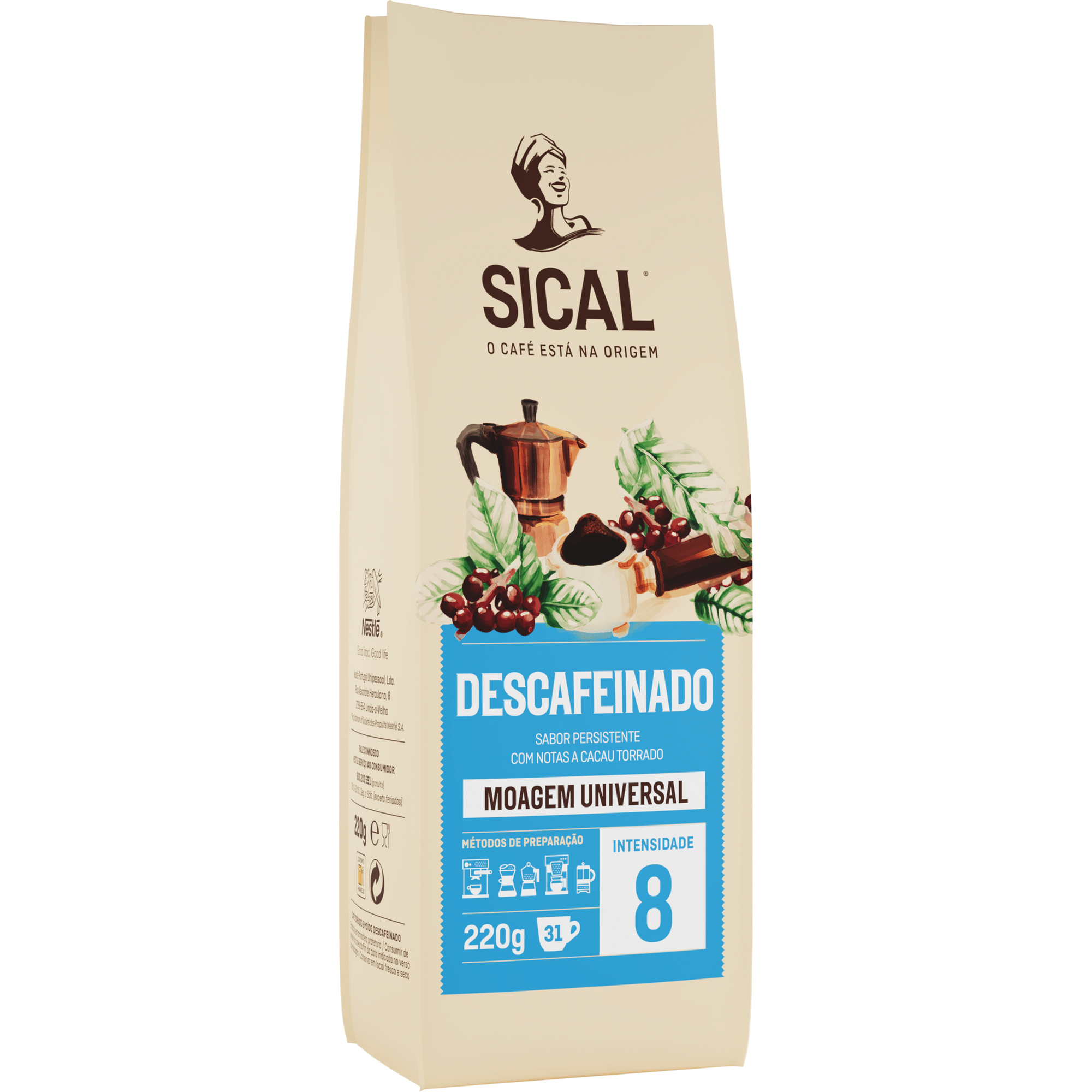 Caf&eacute; Mo&iacute;do Descafeinado Sical