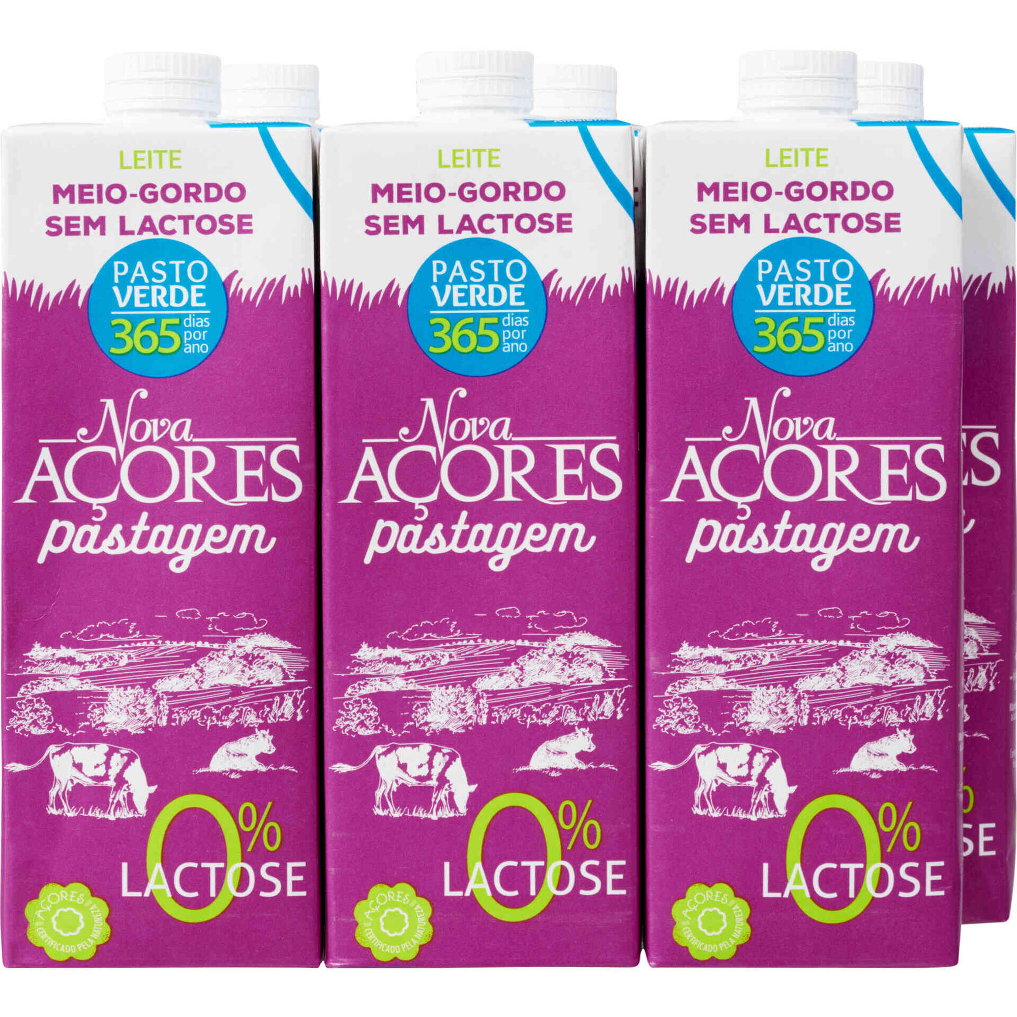 Leite Meio Gordo sem Lactose Nova A&ccedil;ores