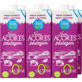 Leite Meio Gordo sem Lactose Nova A&ccedil;ores