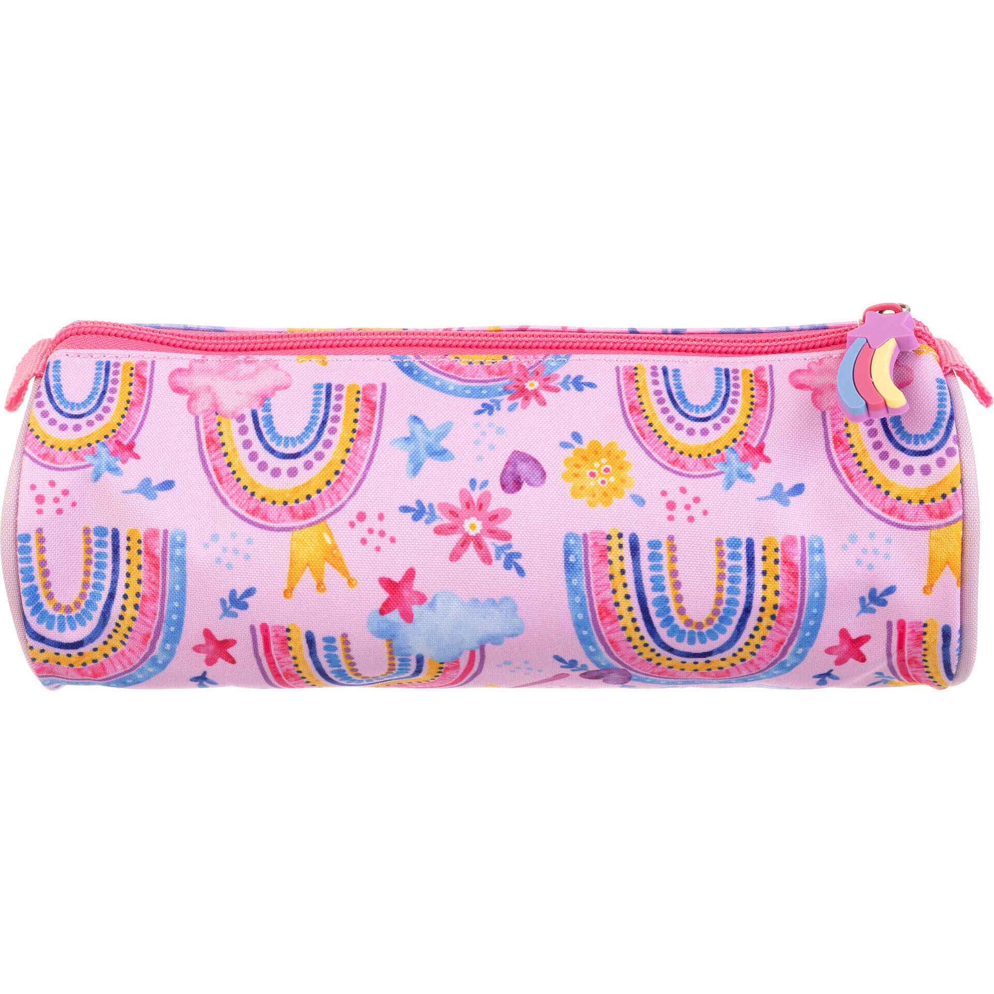 Estojo Redondo Rosa Unicorn