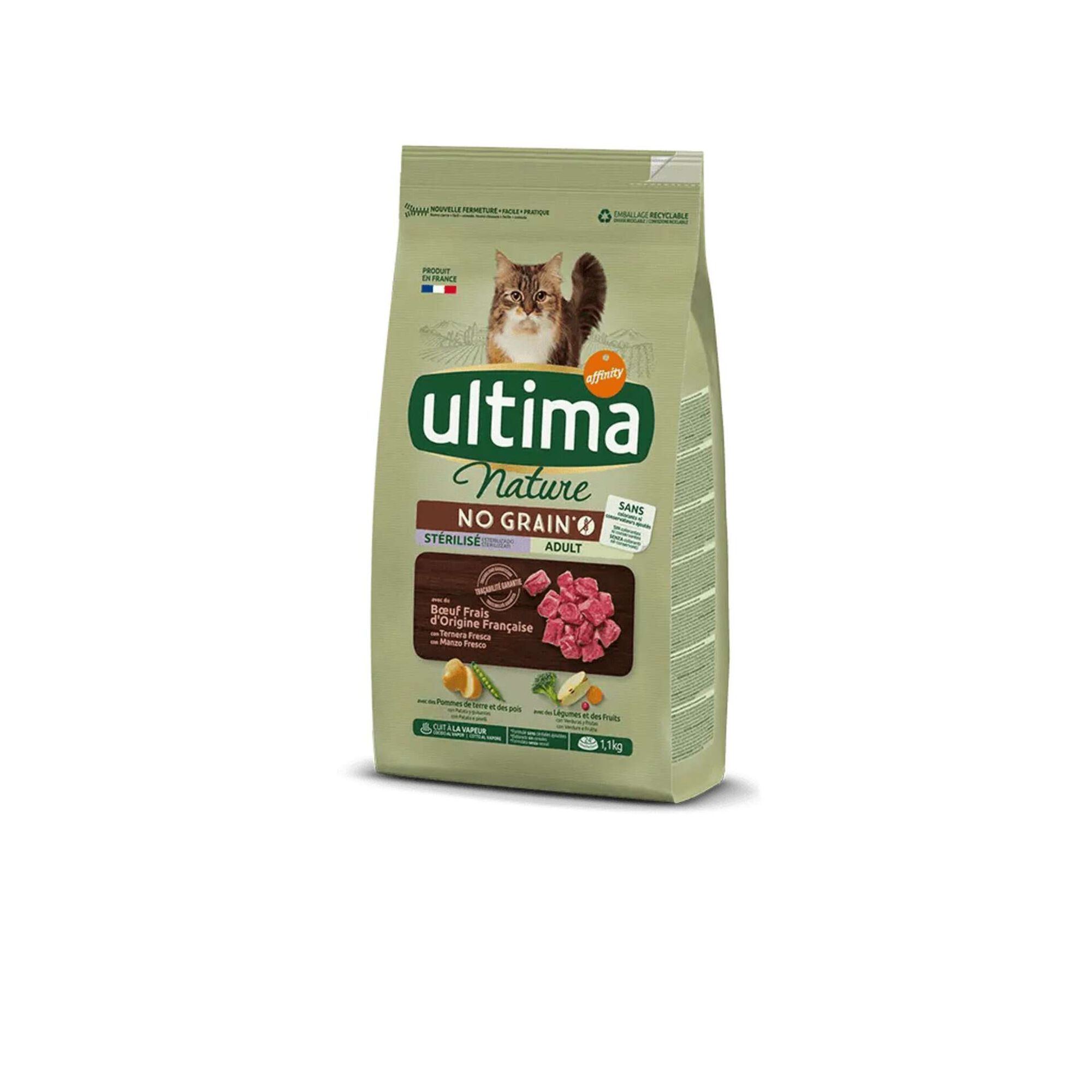 Ração para Gato Esterilizado Nature Vaca