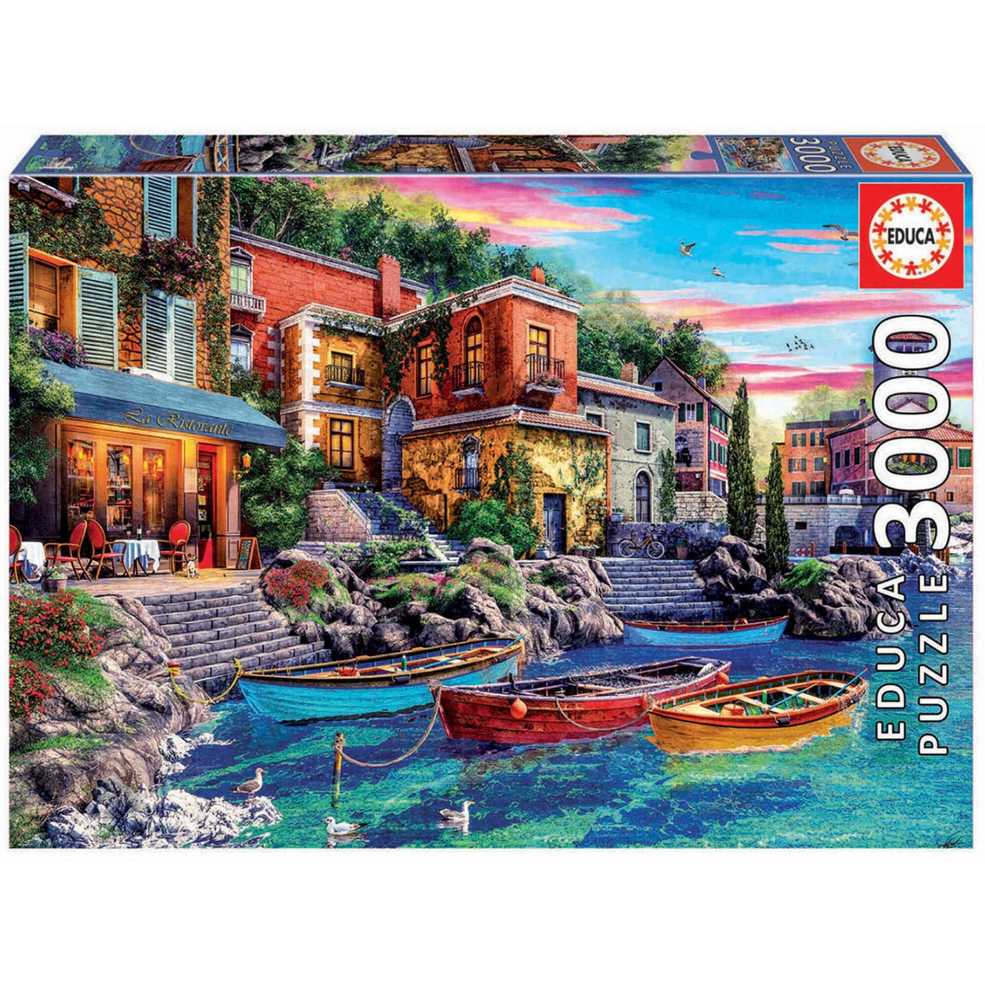 Puzzle Pôr do Sol em Como 3000 Peças Puzzle Pôr do Sol em Como 3000 Peças