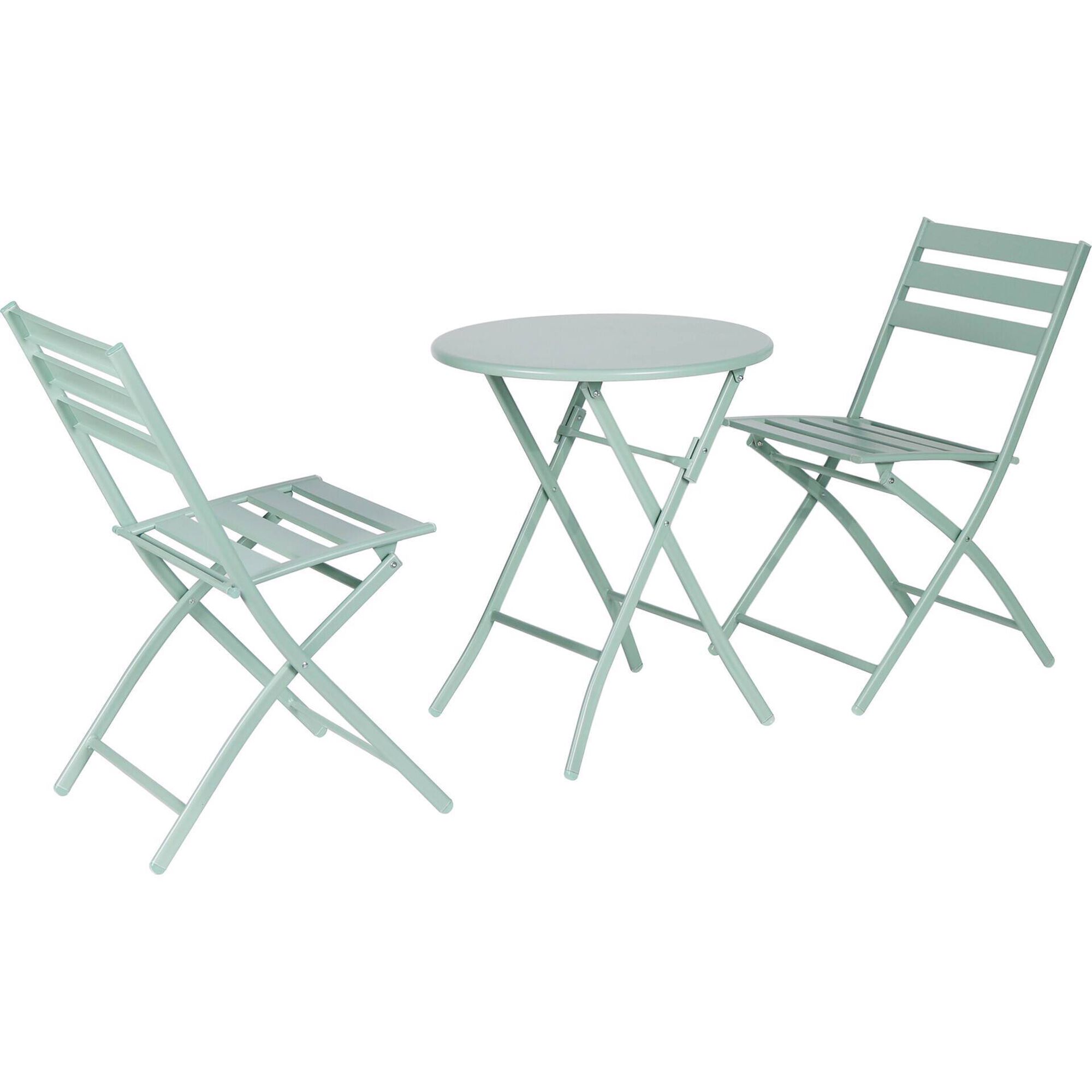 Conjunto de Refei&ccedil;&atilde;o Mesa e 2 Cadeiras Verde A&ccedil;ores Kasa