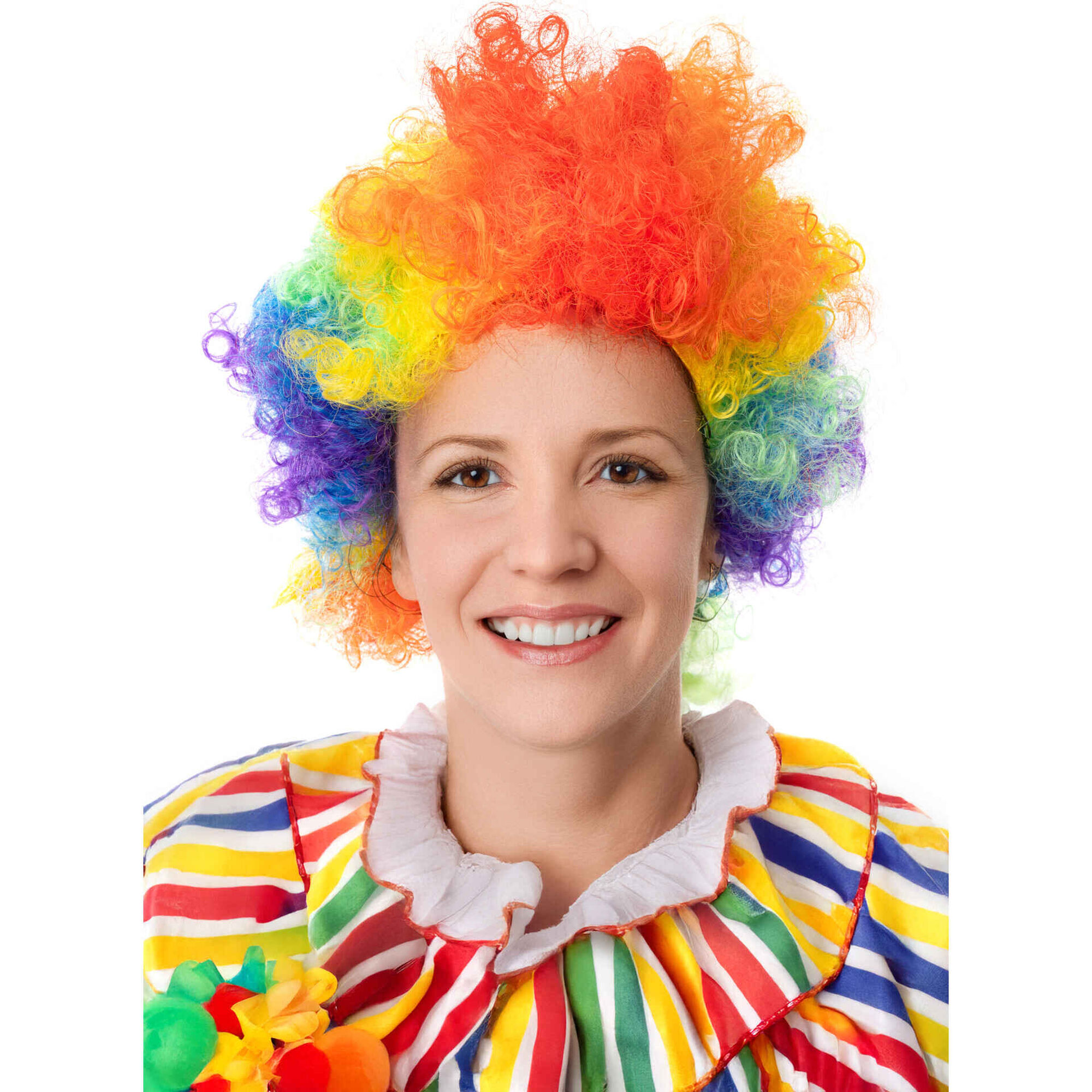 Peruca Palha&ccedil;o Colorida Adulto