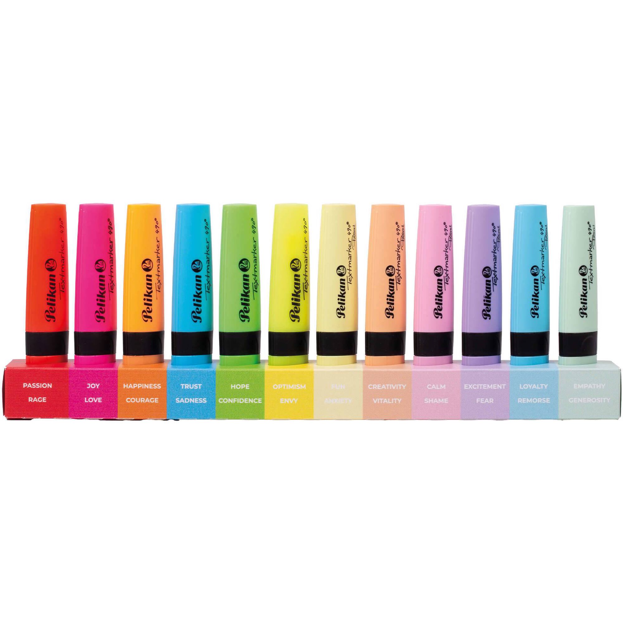 Sublinhador de Tinta Fluorescente Emo&ccedil;&otilde;es (v&aacute;rias cores) Pelikan
