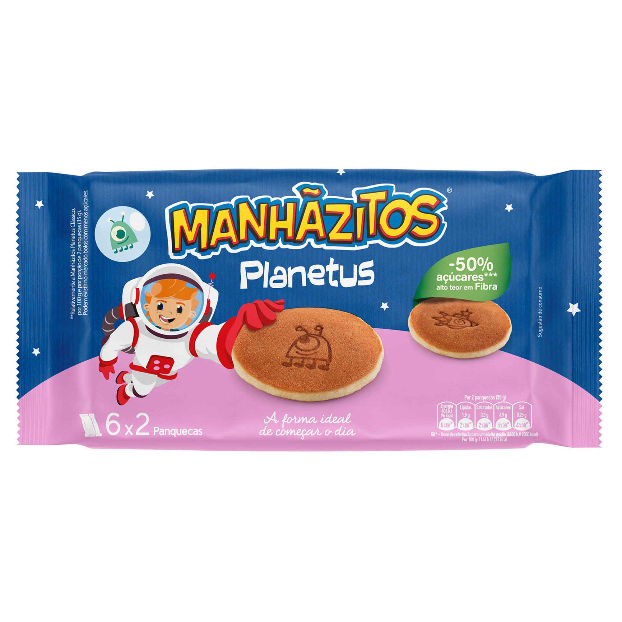 Bolo Planetus com - 50% Açúcares
