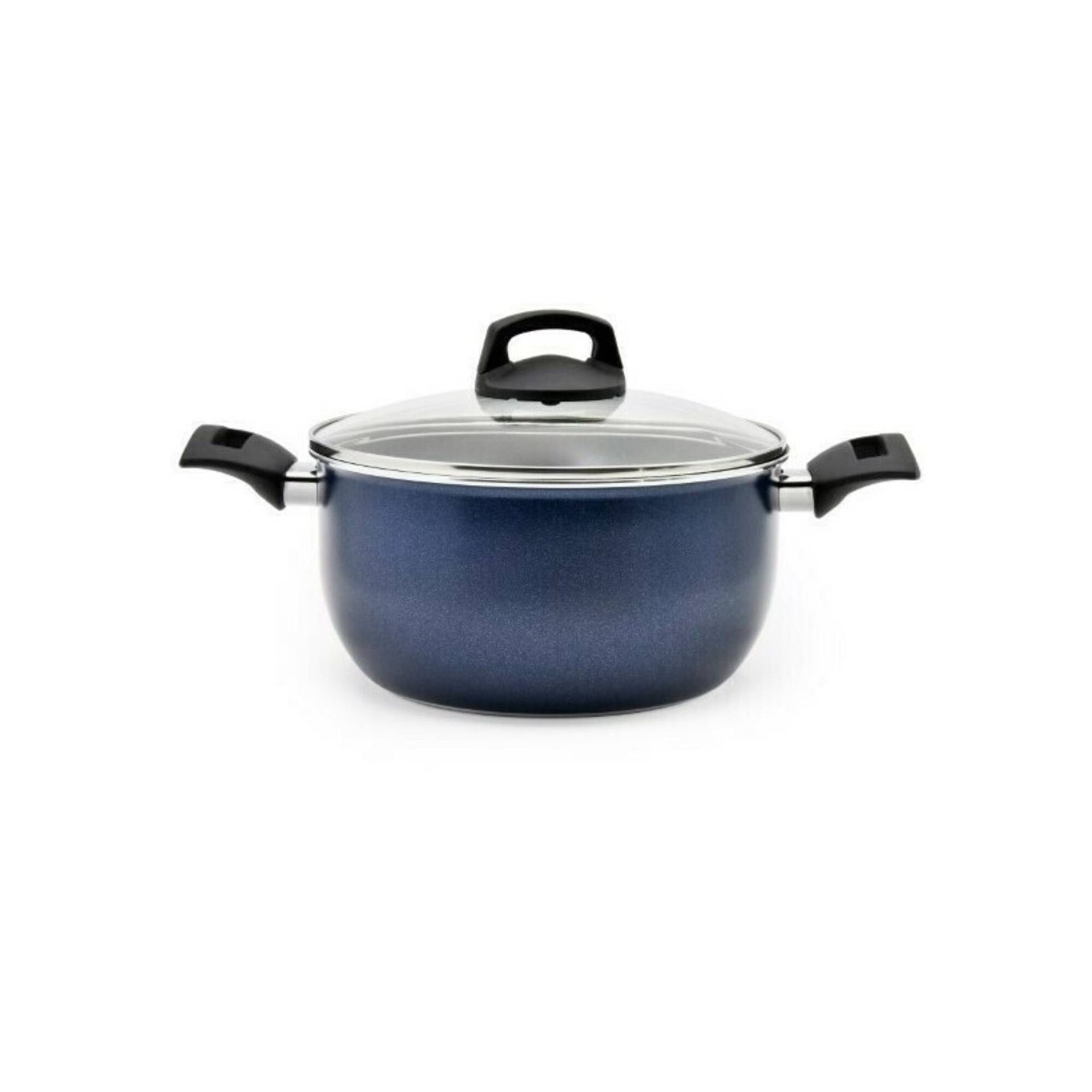 Panela Antiaderente Alumínio 24cm Asas e Tampa Lady Blue Full