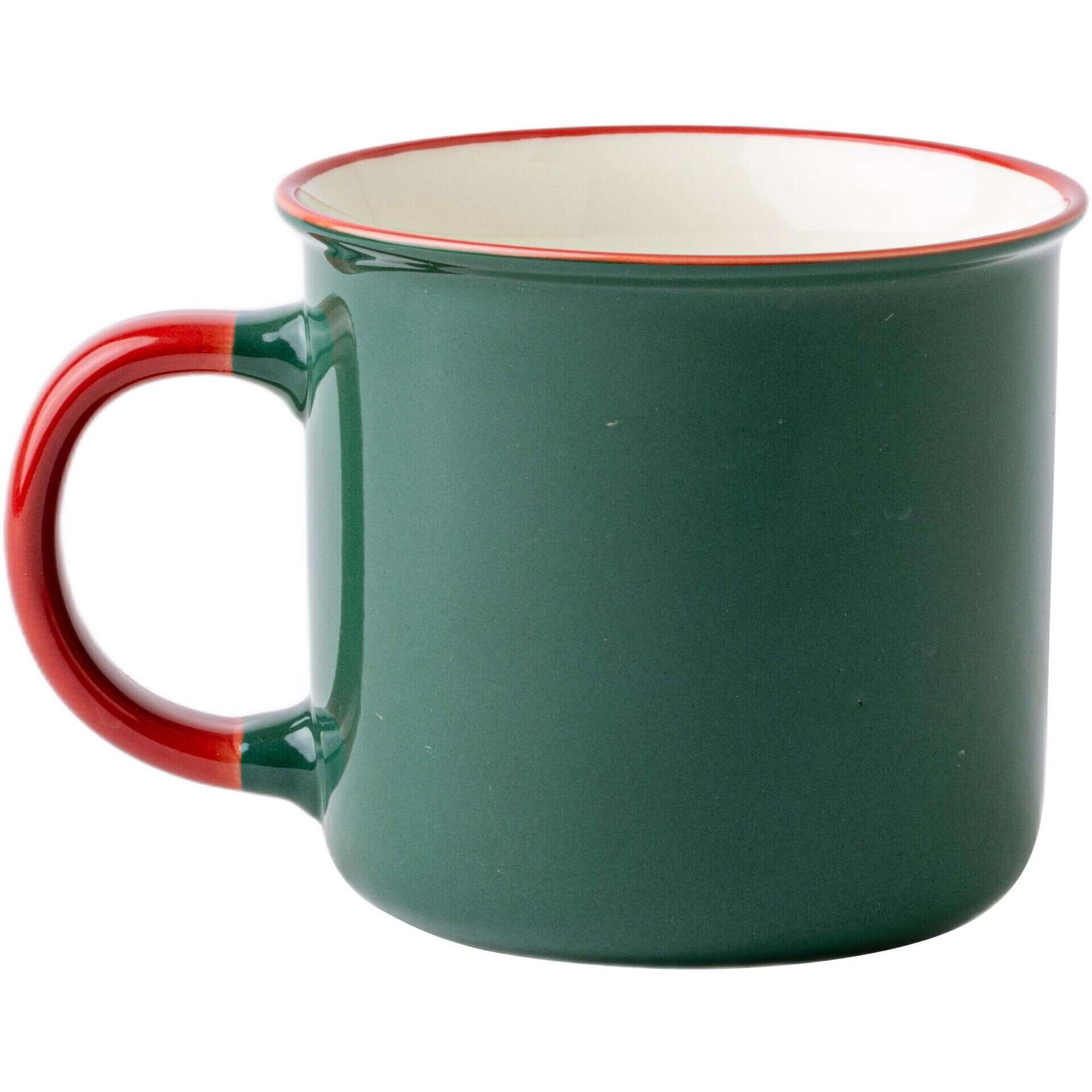 Caneca Vintage Verde Pai Natal Presentes