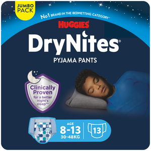 Fraldas Cueca DryNites Menino 30-48kg 8-13 Anos Huggies