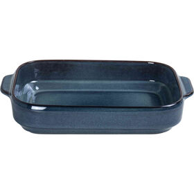 Assadeira Retangular Reativa 33x21cm Azul Kasa