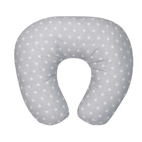Almofada Amamentação Cinza C/Estrelas Almofada Amamentação Cinza C/Estrelas