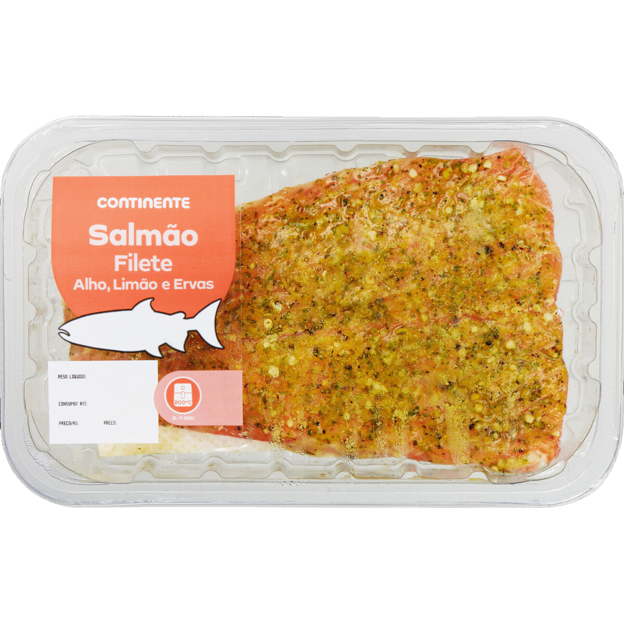 Filete de Salm&atilde;o com Alho, Lim&atilde;o e Ervas Continente