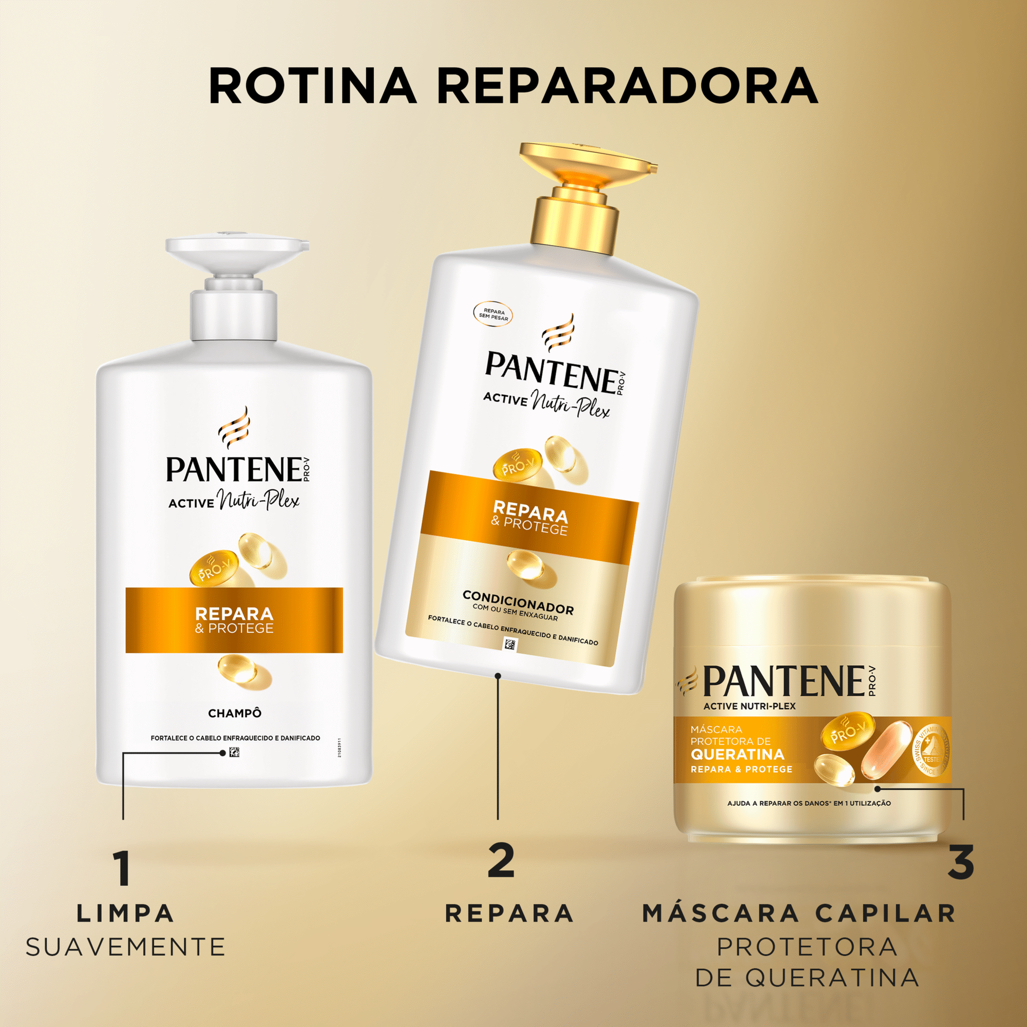 Condicionador Pro-V Active Nutri-Plex Repara e Protege Pantene