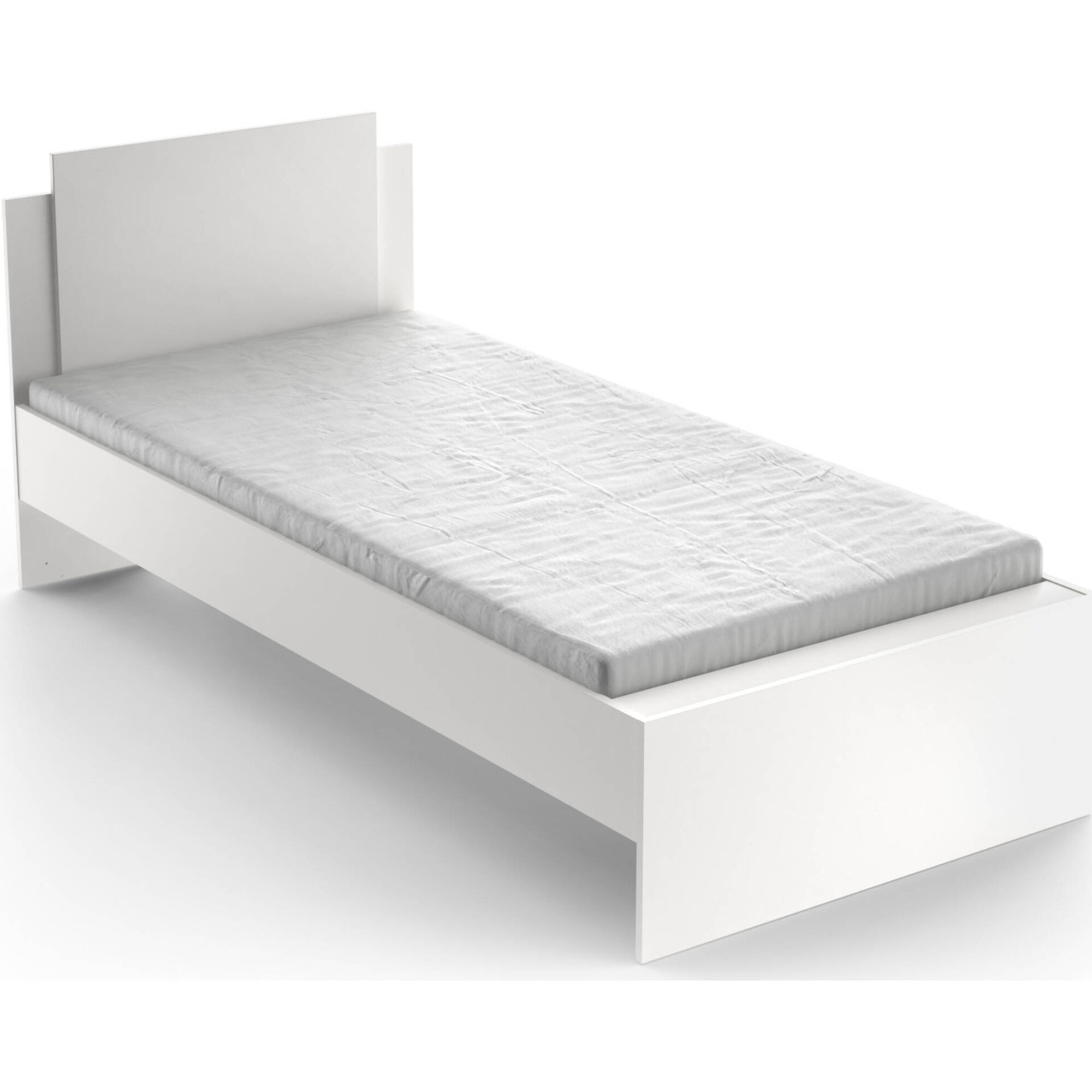 Cama Solteiro 95x204x88cm Branca Life