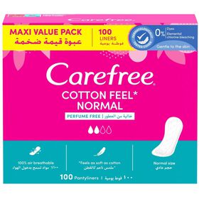 Pensos Di&aacute;rios Cotton Feel Perfume Free Normal Carefree