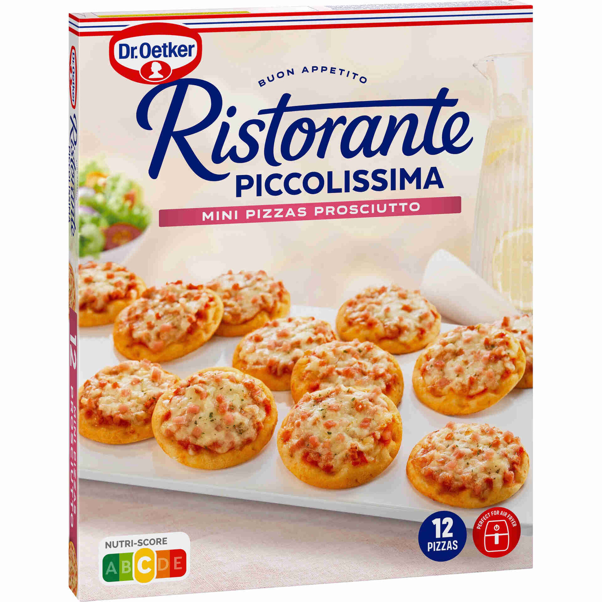 Mini Pizzas de Prosciutto Ristorante Piccolissima