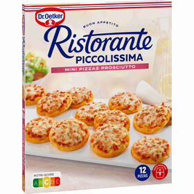 Mini Pizzas de Prosciutto Ristorante Piccolissima