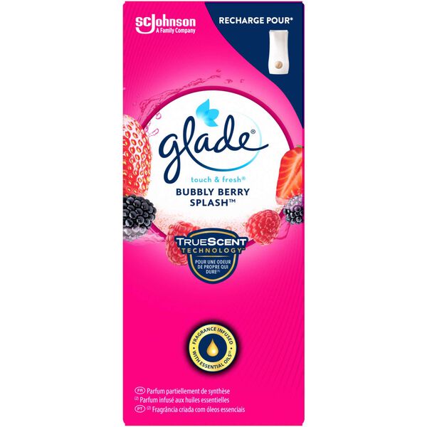 Ambientador Recarga Portátil Touch&Fresh Berry Splash Glade