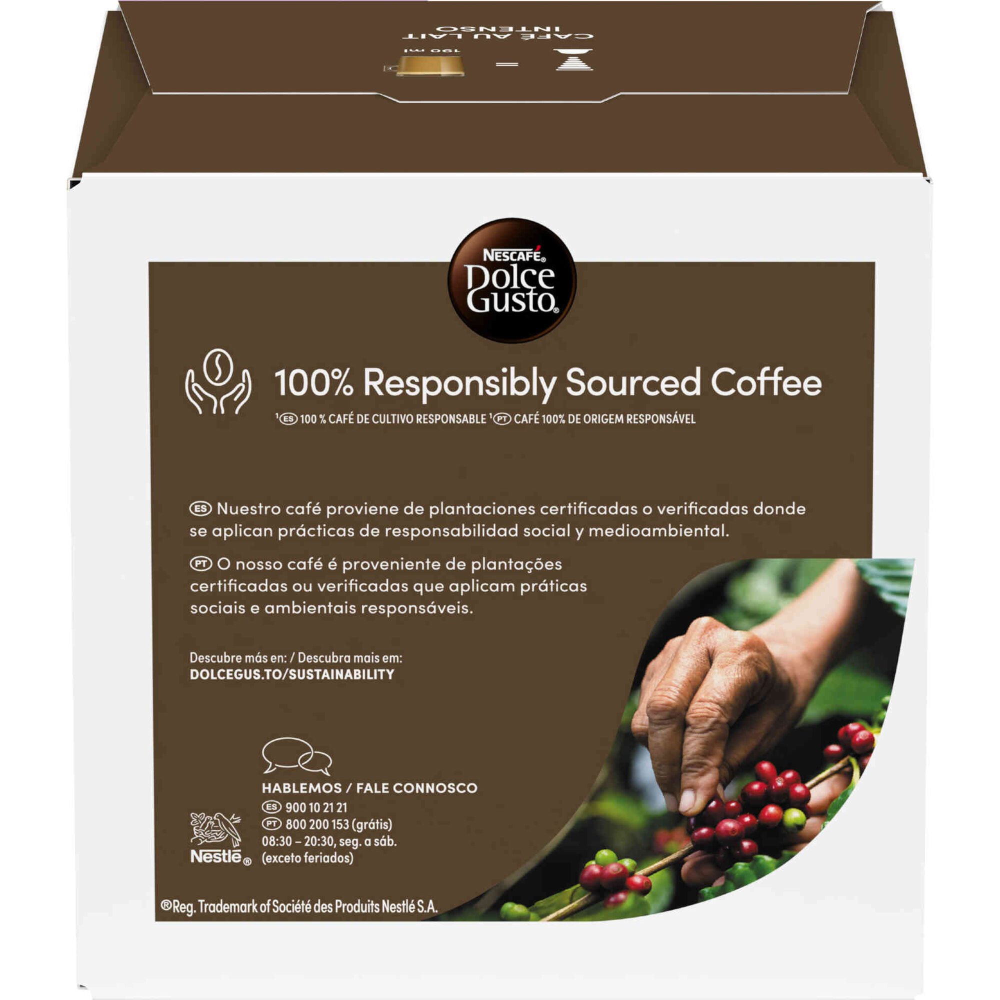 Cápsulas de Café Au Lait Intenso