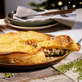 Empada Folhada de Salmão e Espinafres (Entregas para o Natal)