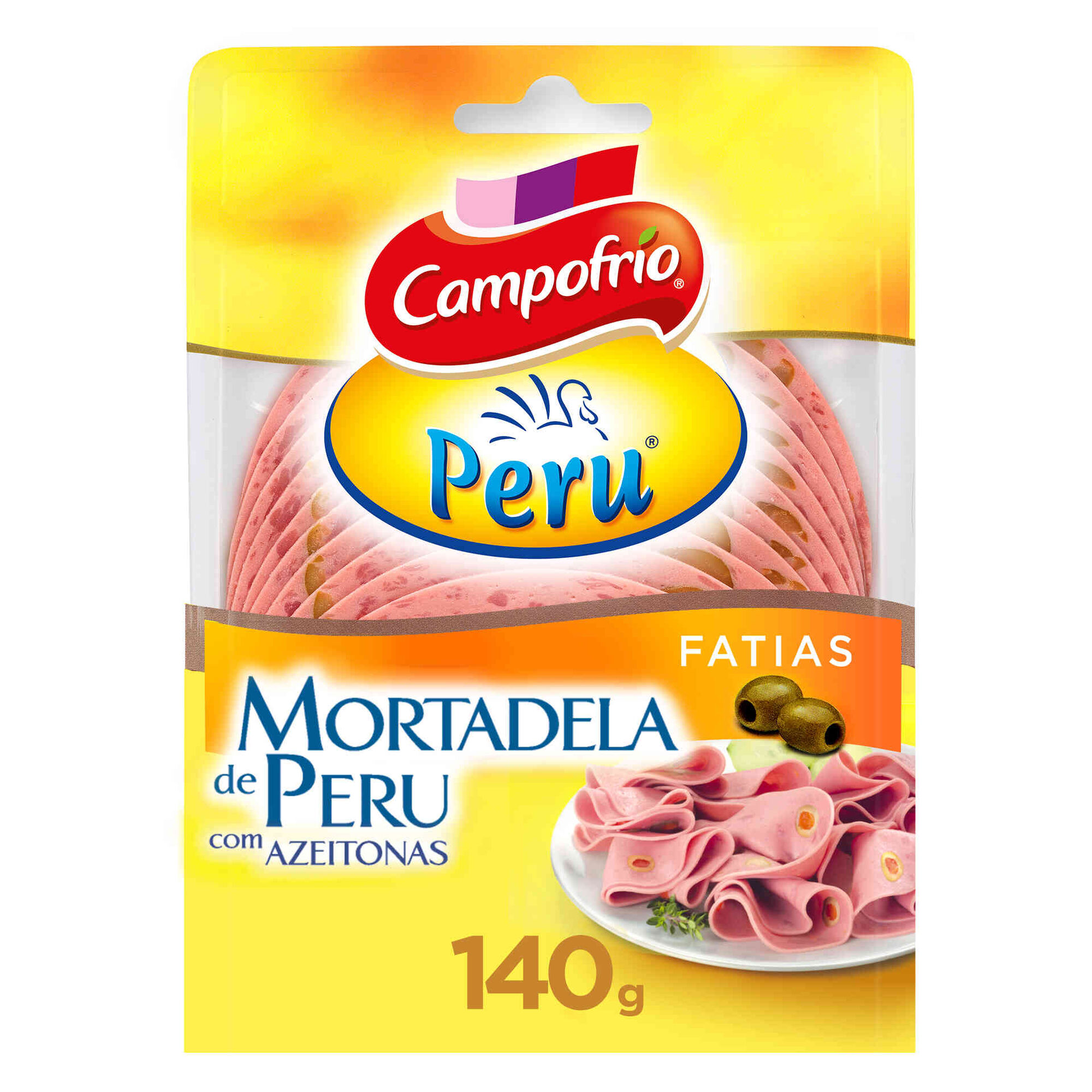 Mortadela de Peru com Azeitonas Fatias Mortadela de Peru com Azeitonas Fatias