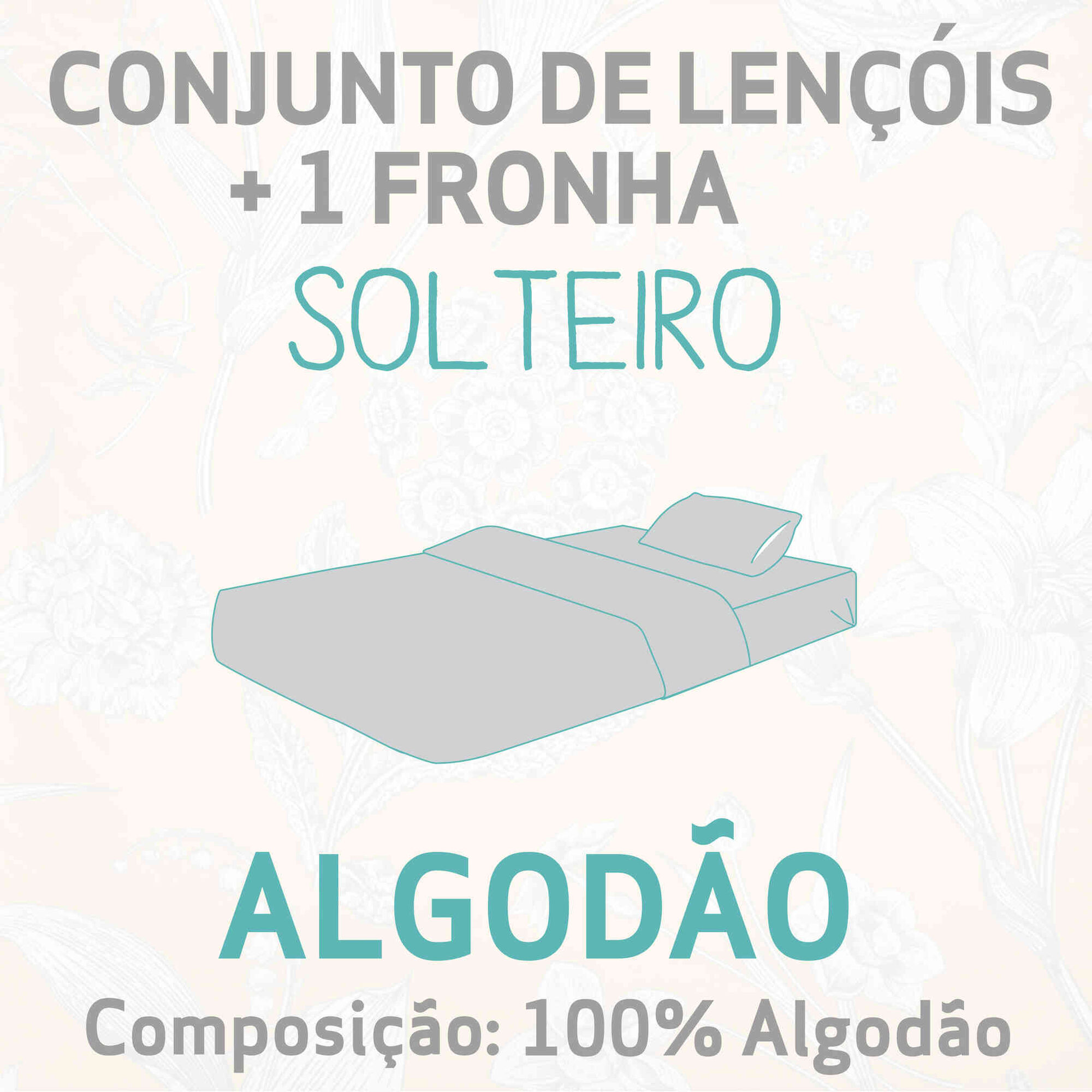 Conjunto Lençóis Algodão