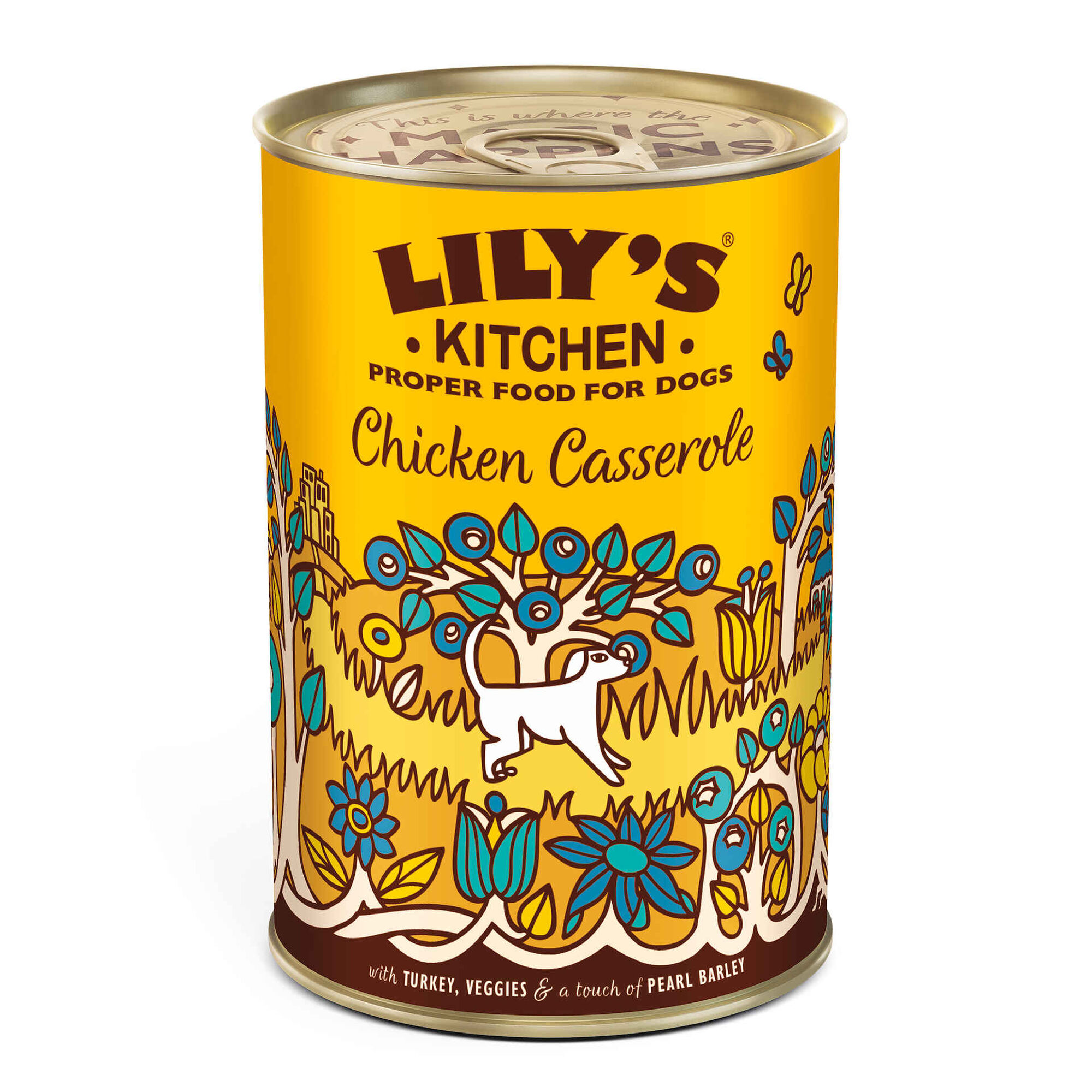 Comida H&uacute;mida para C&atilde;o Adulto Frango Peru em Lata Lily's Kitchen