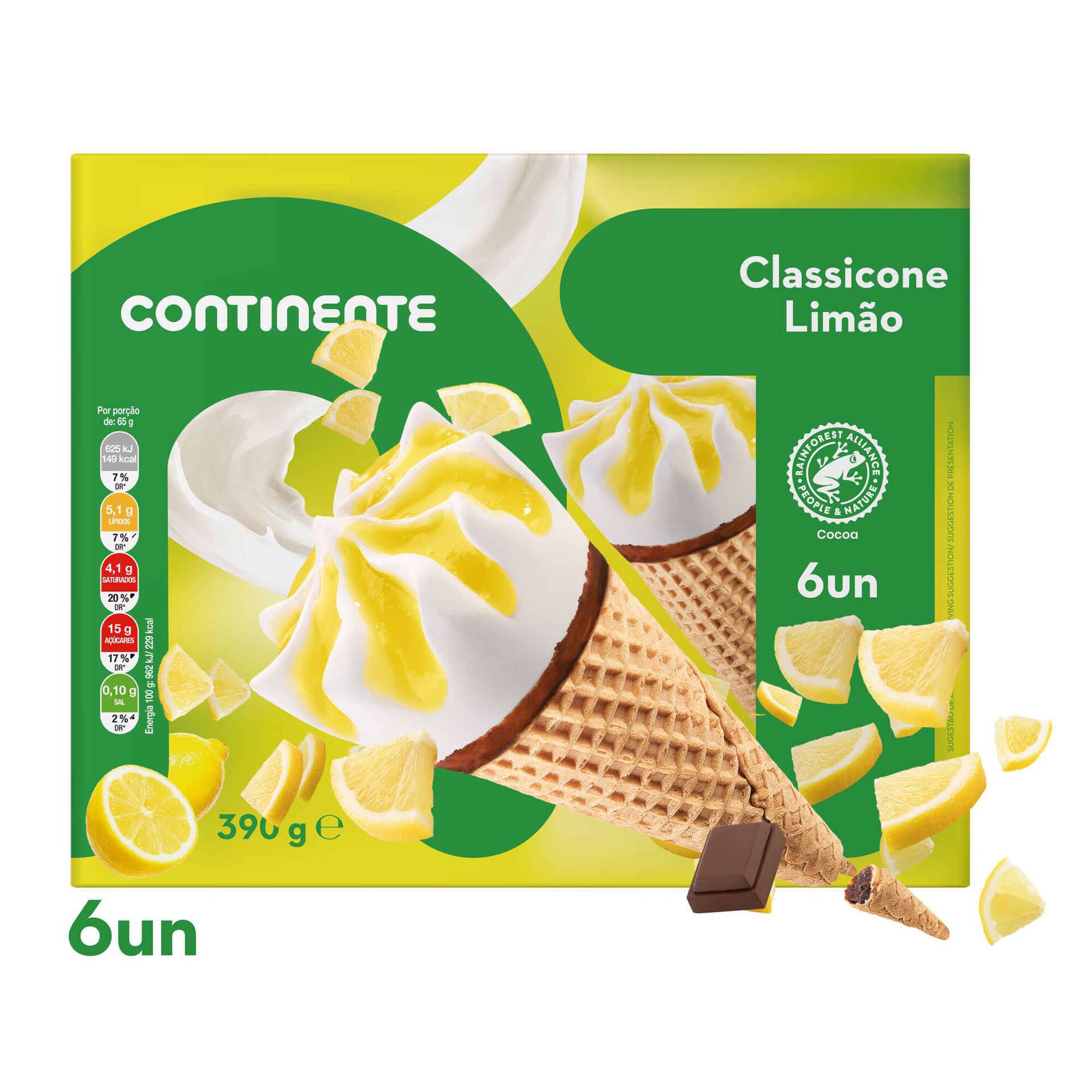 Gelado Classicone de Limão Gelado Classicone de Limão