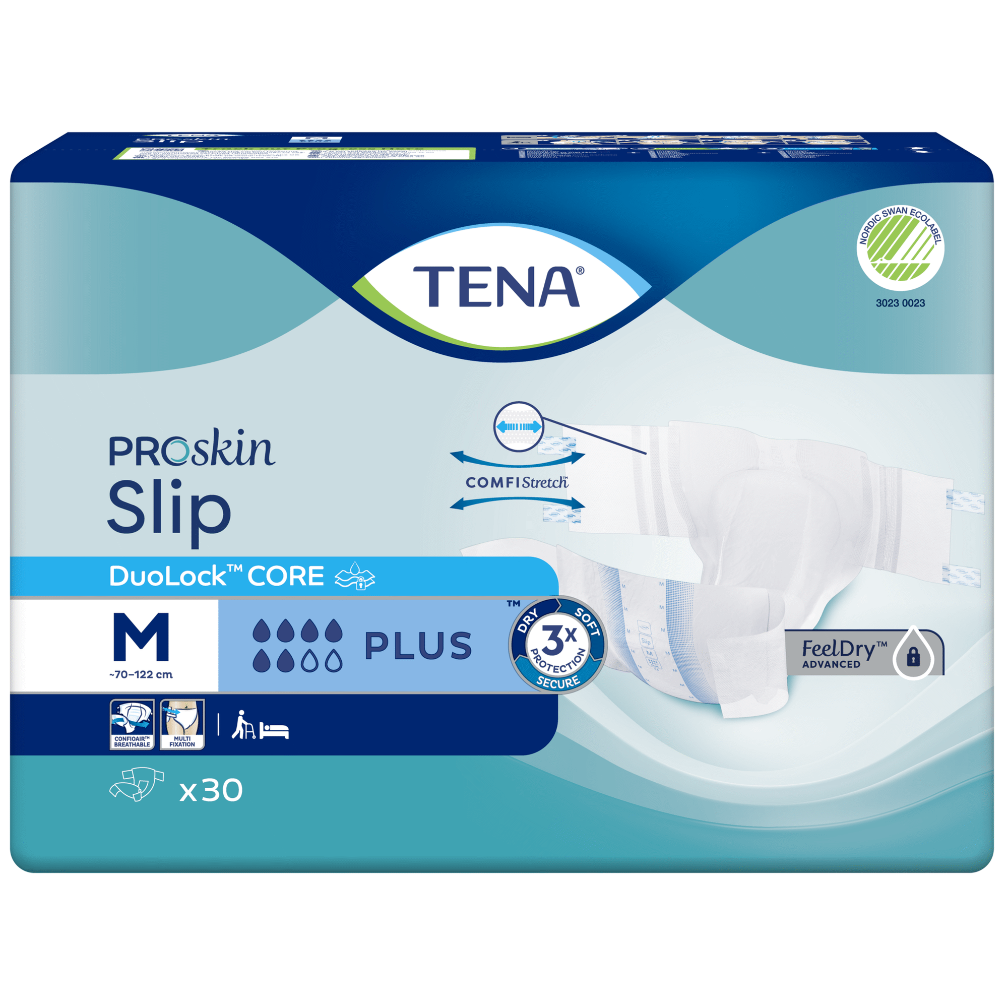 Fraldas Incontin&ecirc;ncia Slip Plus M Tena