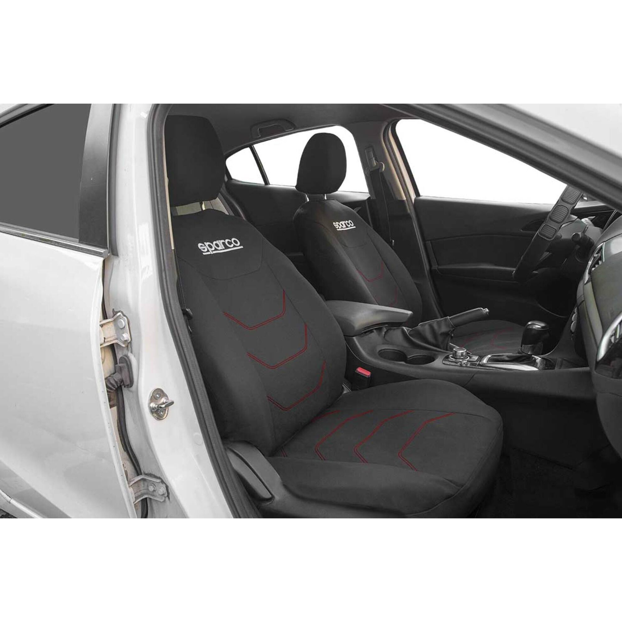 Capa 5 Lugares Preto/Vermelho