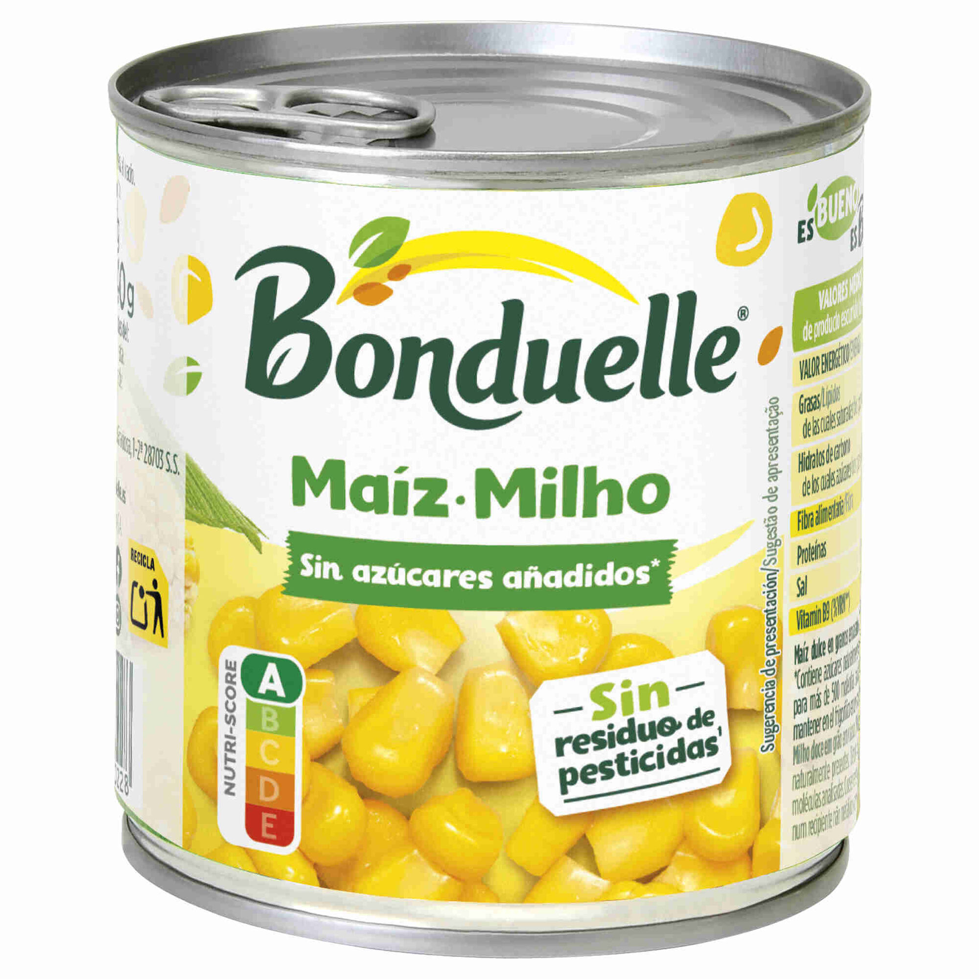 Milho Doce em Lata sem Gl&uacute;ten Bonduelle