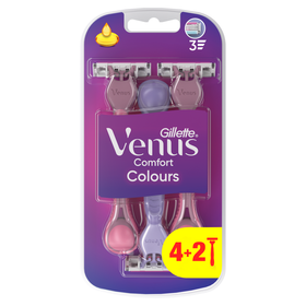 L&acirc;minas Descart&aacute;veis Comfort Colours 3 Gillette Venus