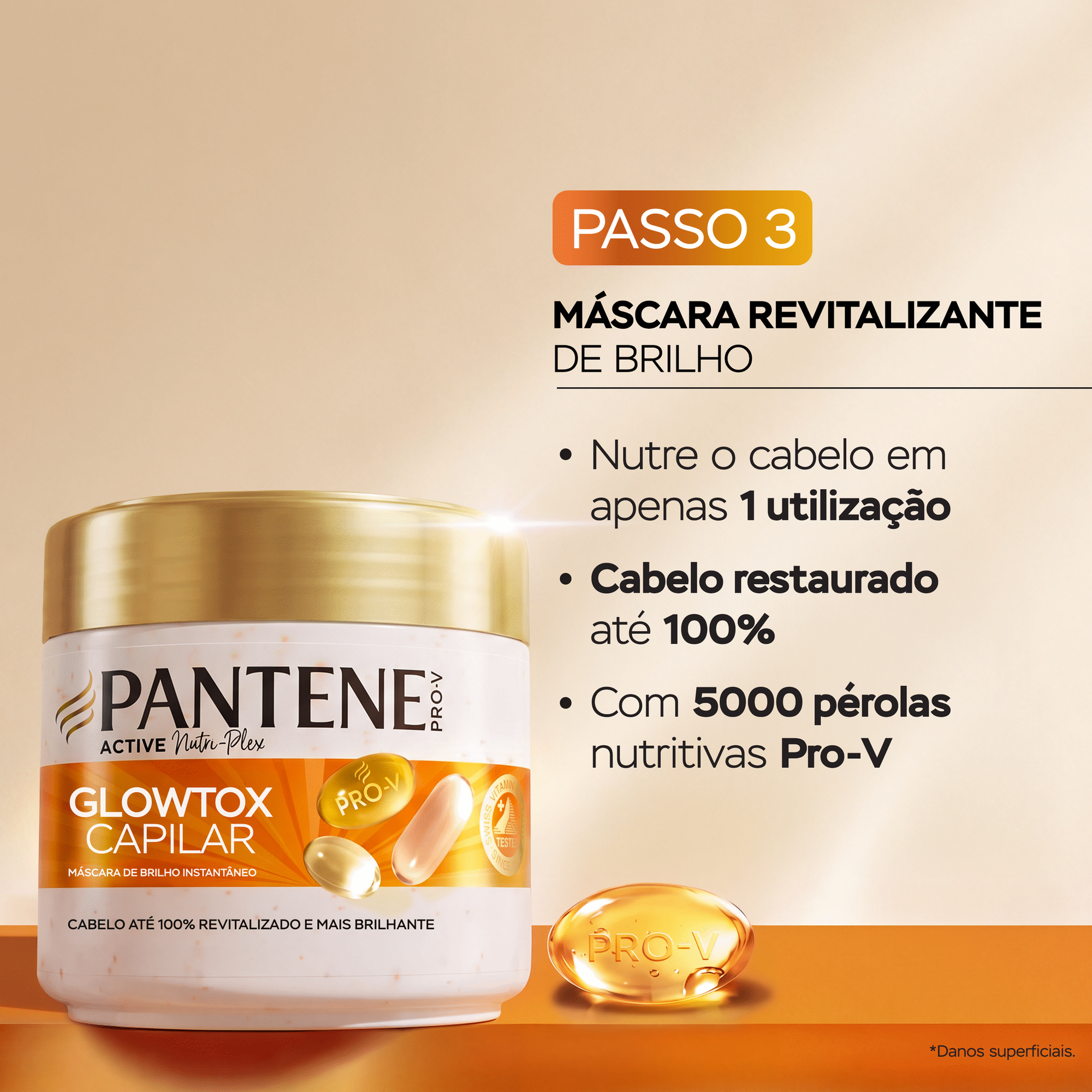 M&aacute;scara Cabelo Detox Glowtox Pantene