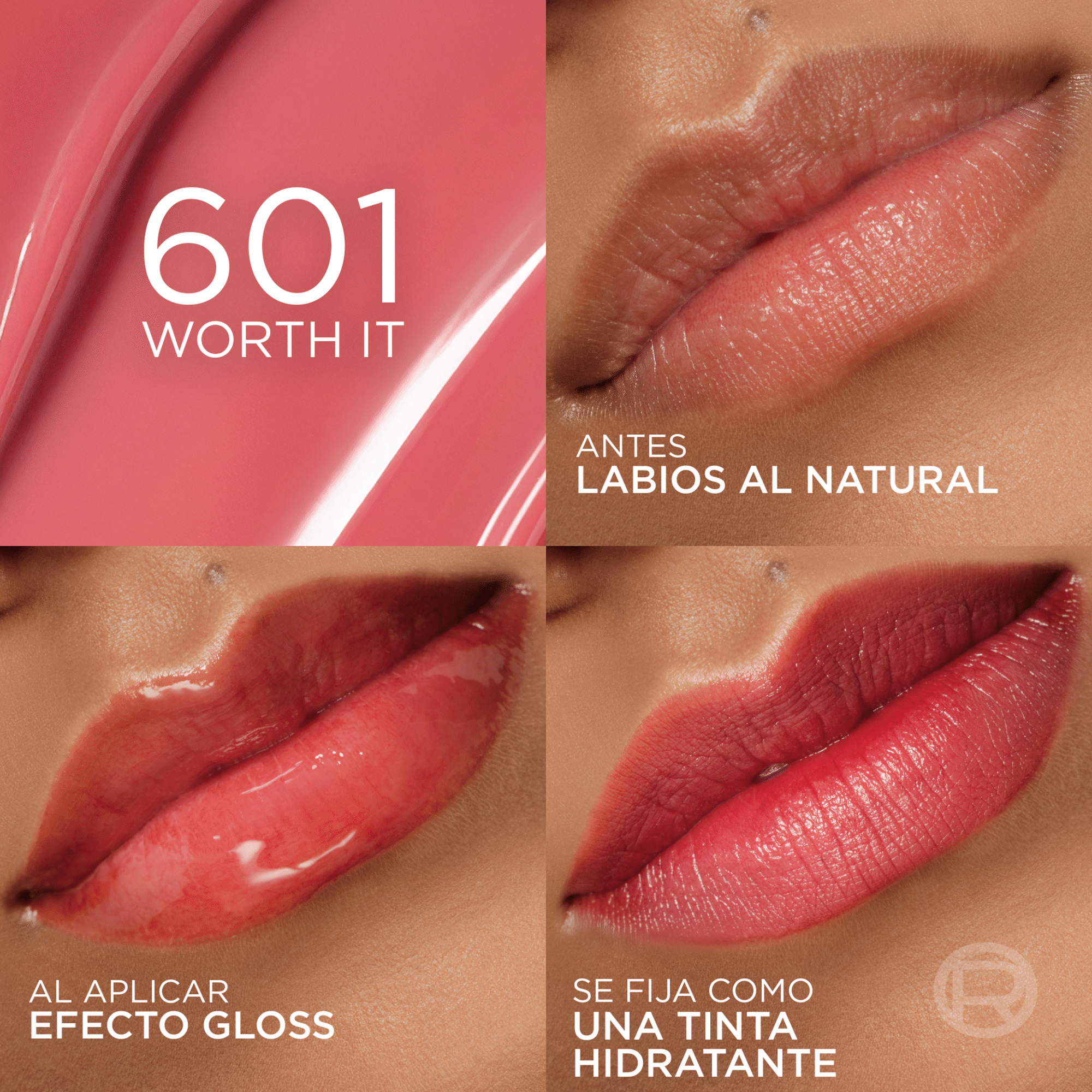 Batom L&iacute;quido Hyaluron Tint Worth It 601 L'Or&eacute;al Paris