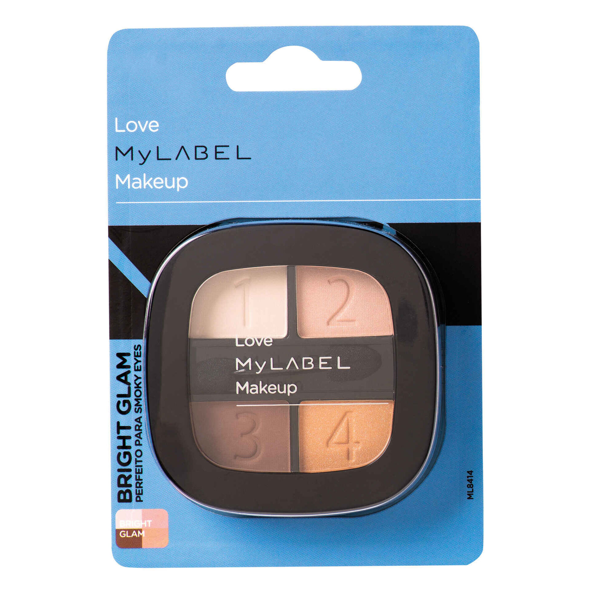 Palete Sombras Bright Glam 4 Cores Palete Sombras Bright Glam 4 Cores