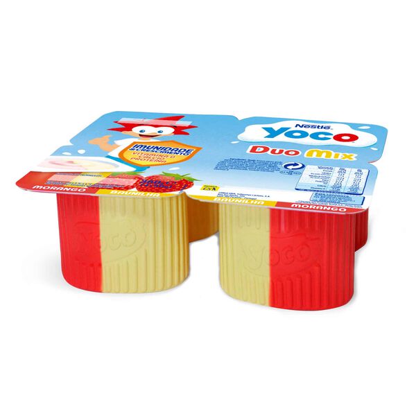 Queijinho Morango e Baunilha Suissinho Duo Mix Infantil Yoco