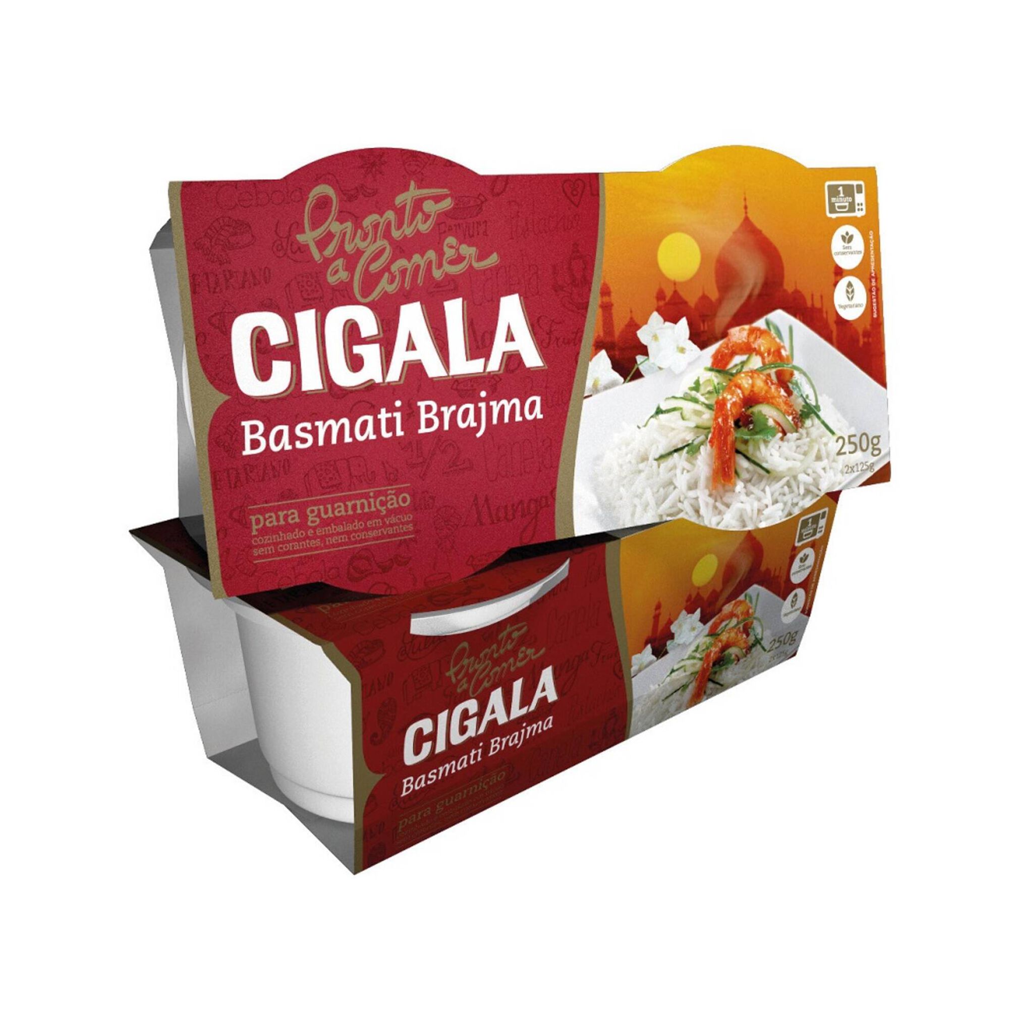Arroz Basmati Brajma Pronto a Comer sem Glúten