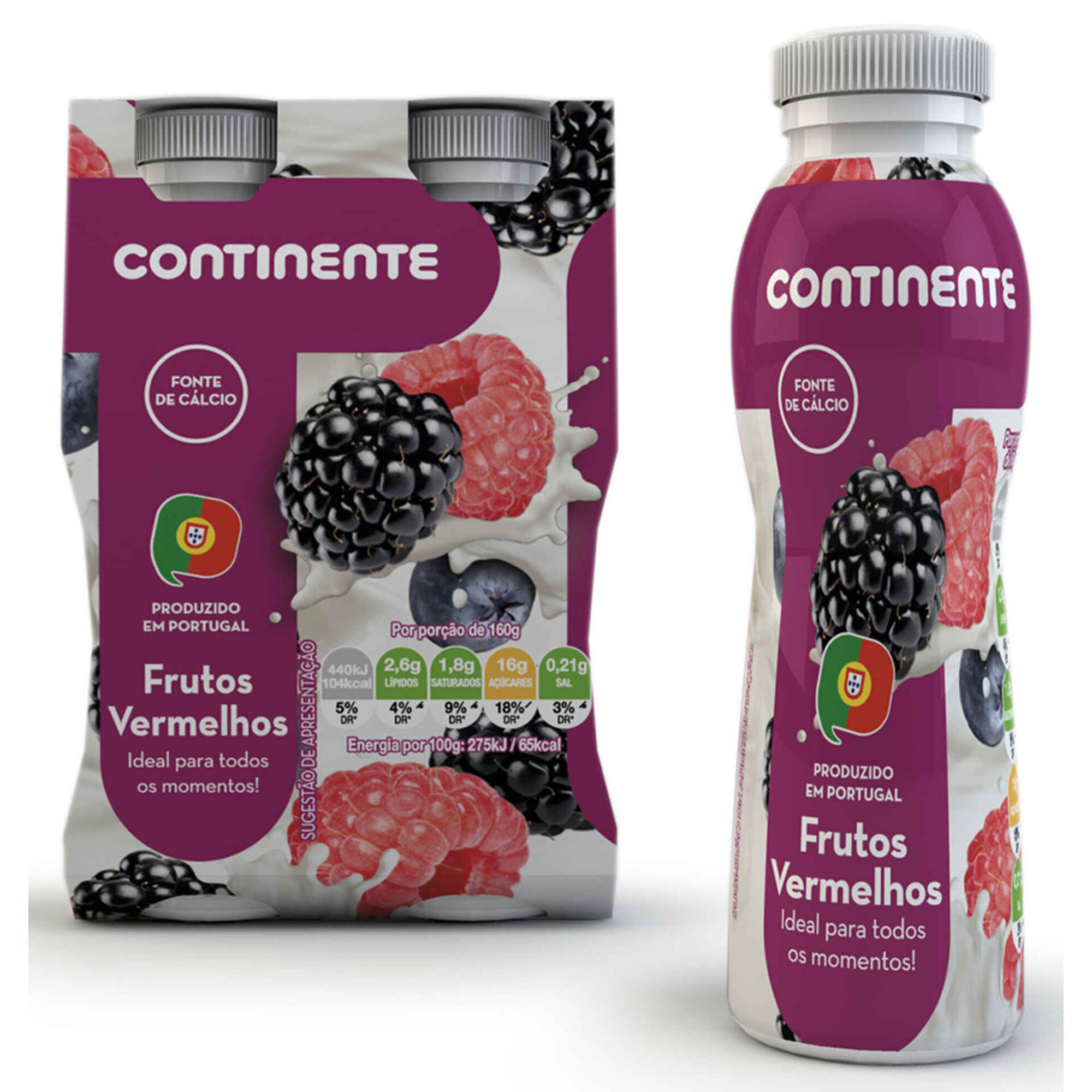 Iogurte Líquido Frutos Vermelhos Iogurte Líquido Frutos Vermelhos