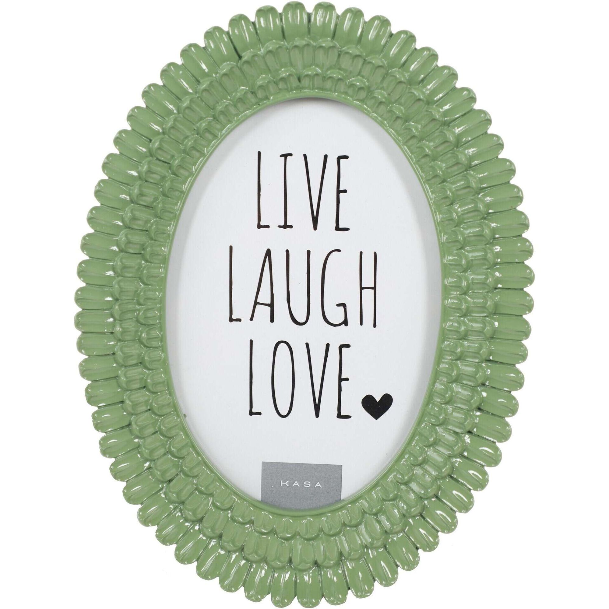 Moldura Oval Verde Kasa